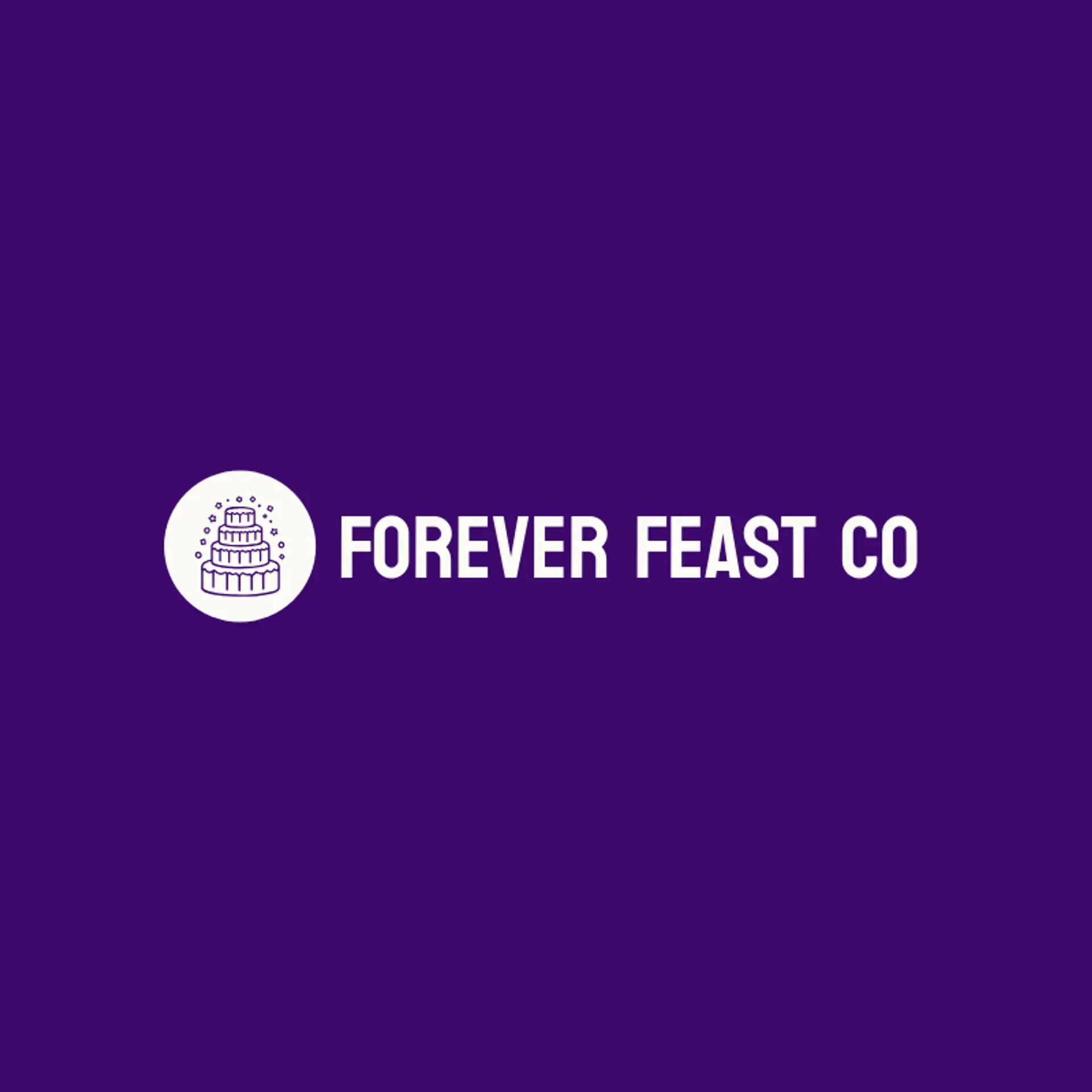 Forever Feast Co logo for anniversary