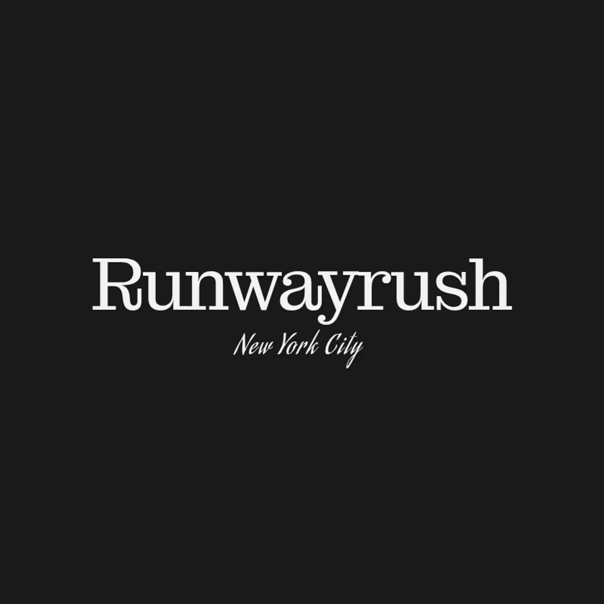 RunwayRush logo for fashion show