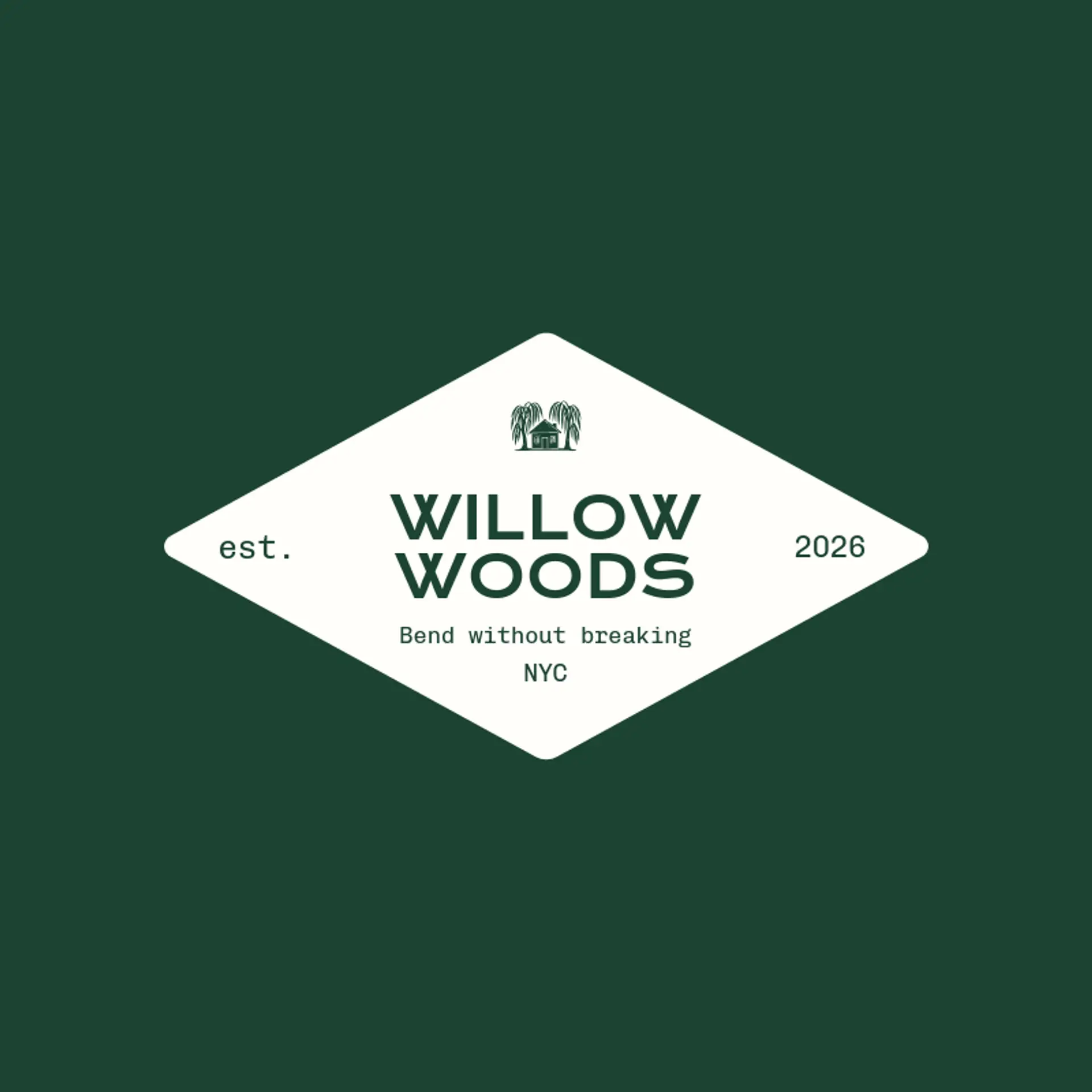 Willow Woods logo for house