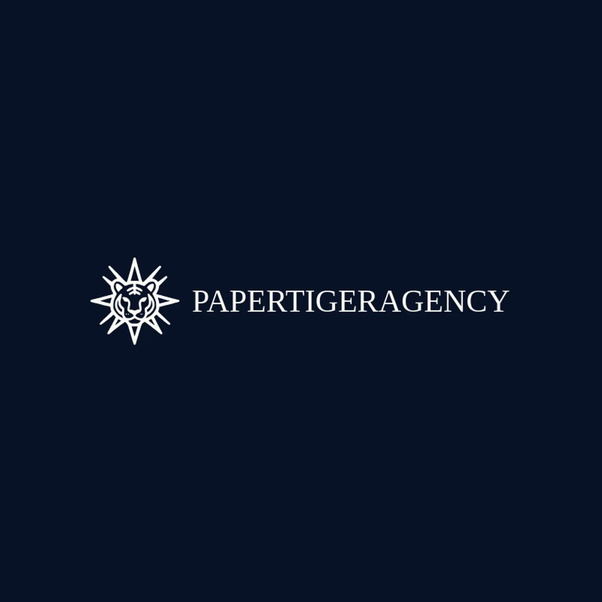 Paper Tiger Agency logo for advertising