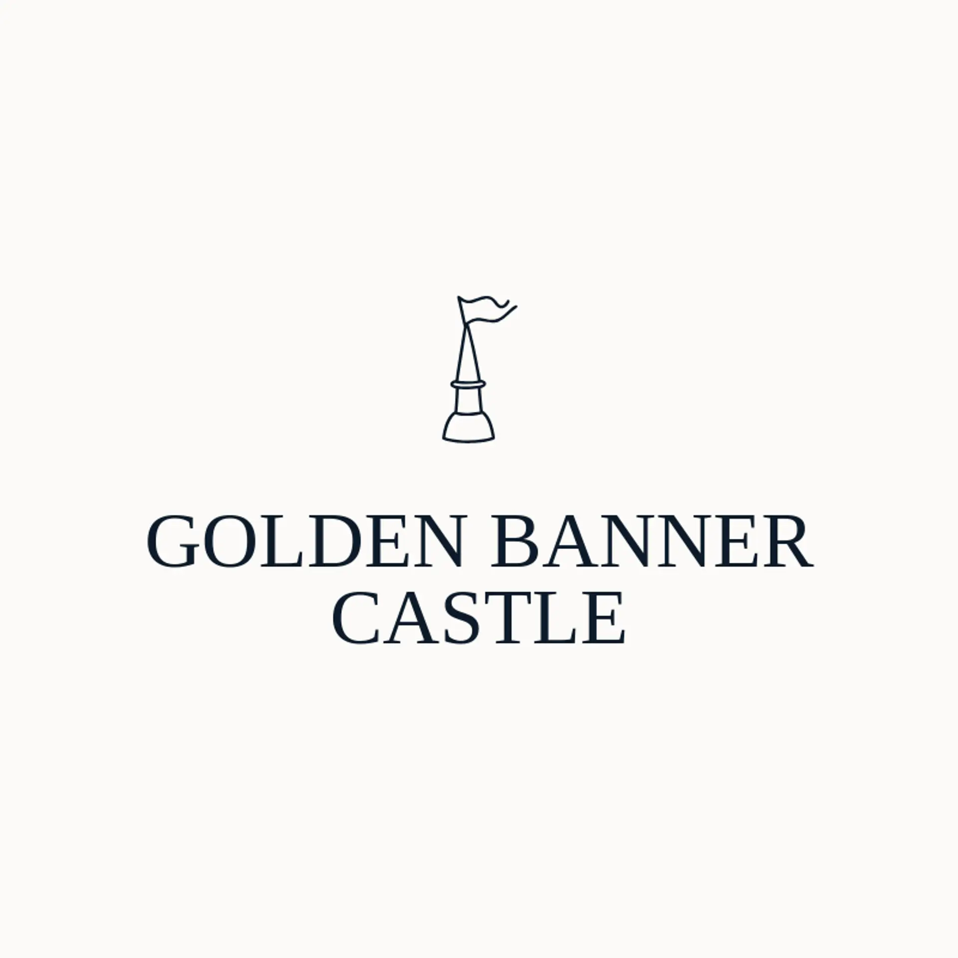 Golden Banner Castle logo for castle