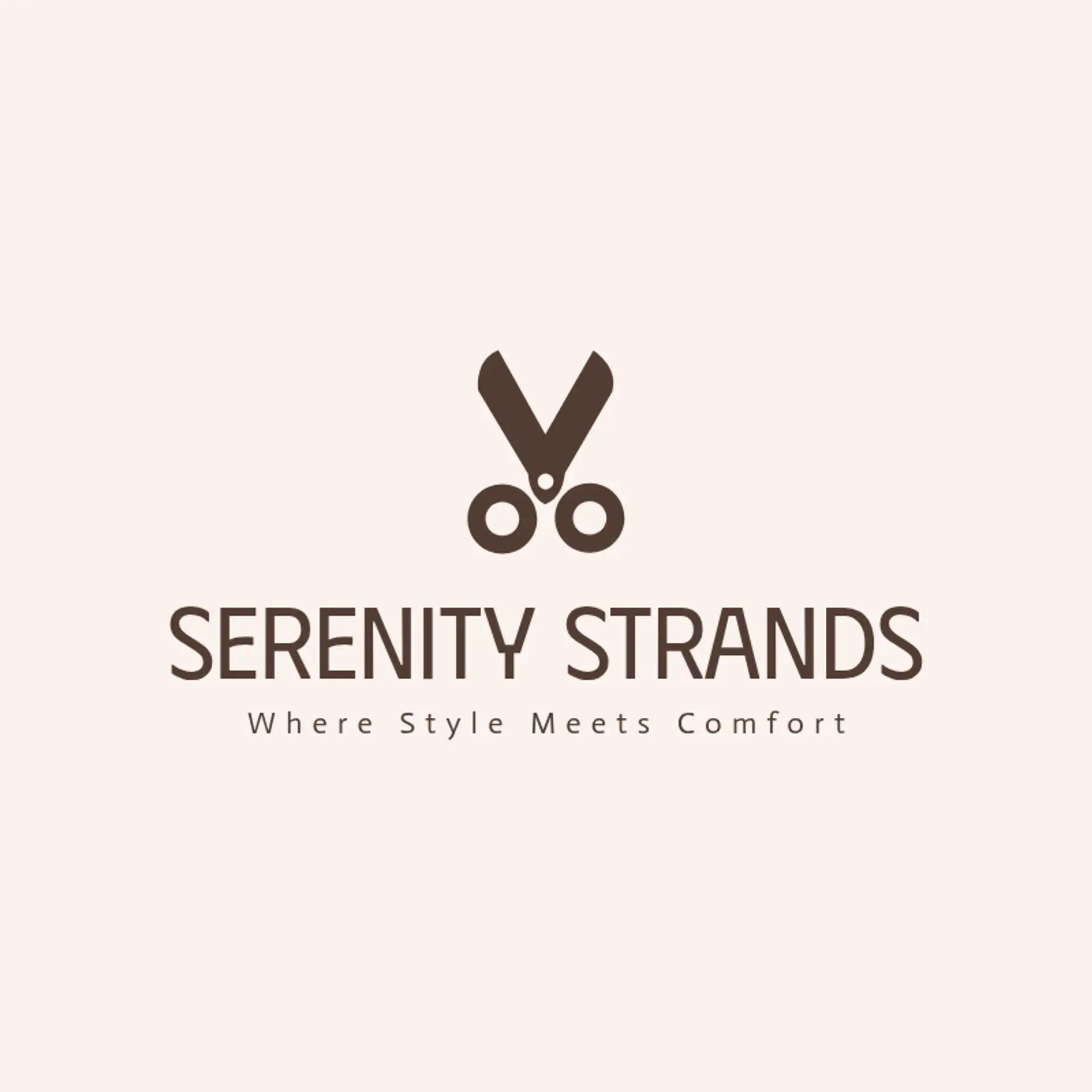 Serenity Strands logo for hair salon