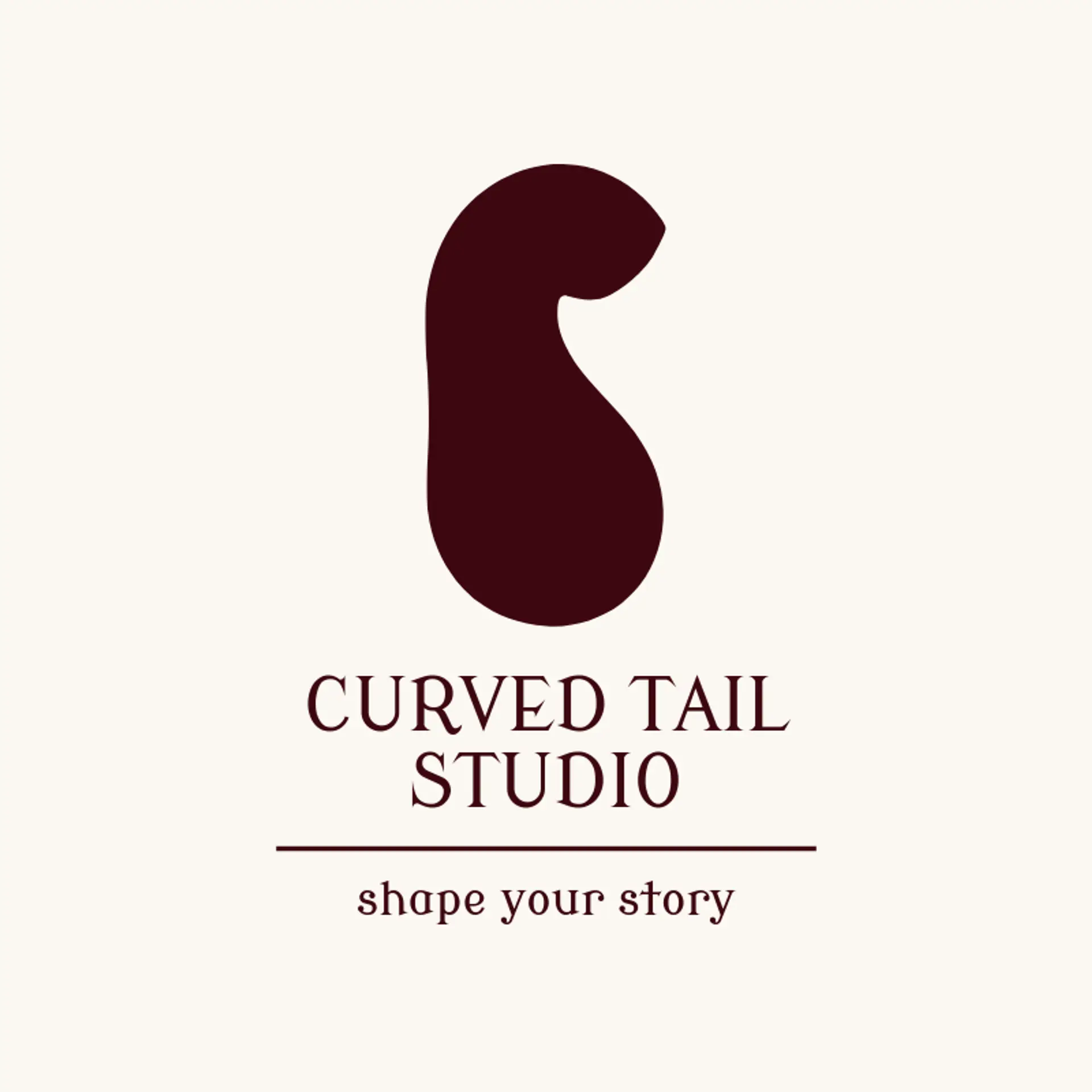 Curved Tail Studio logo for wildcat