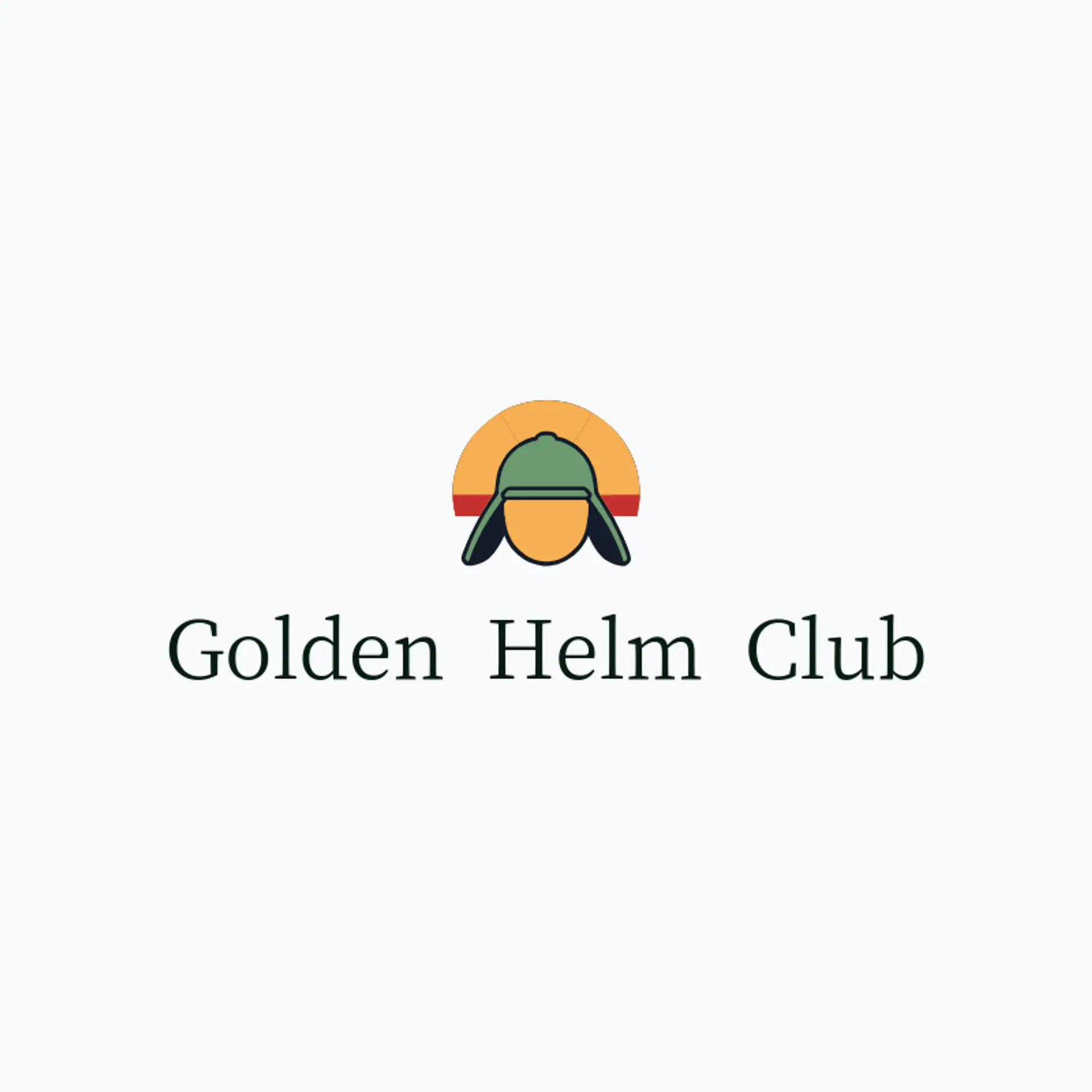 Golden Helm Club logo for samurai