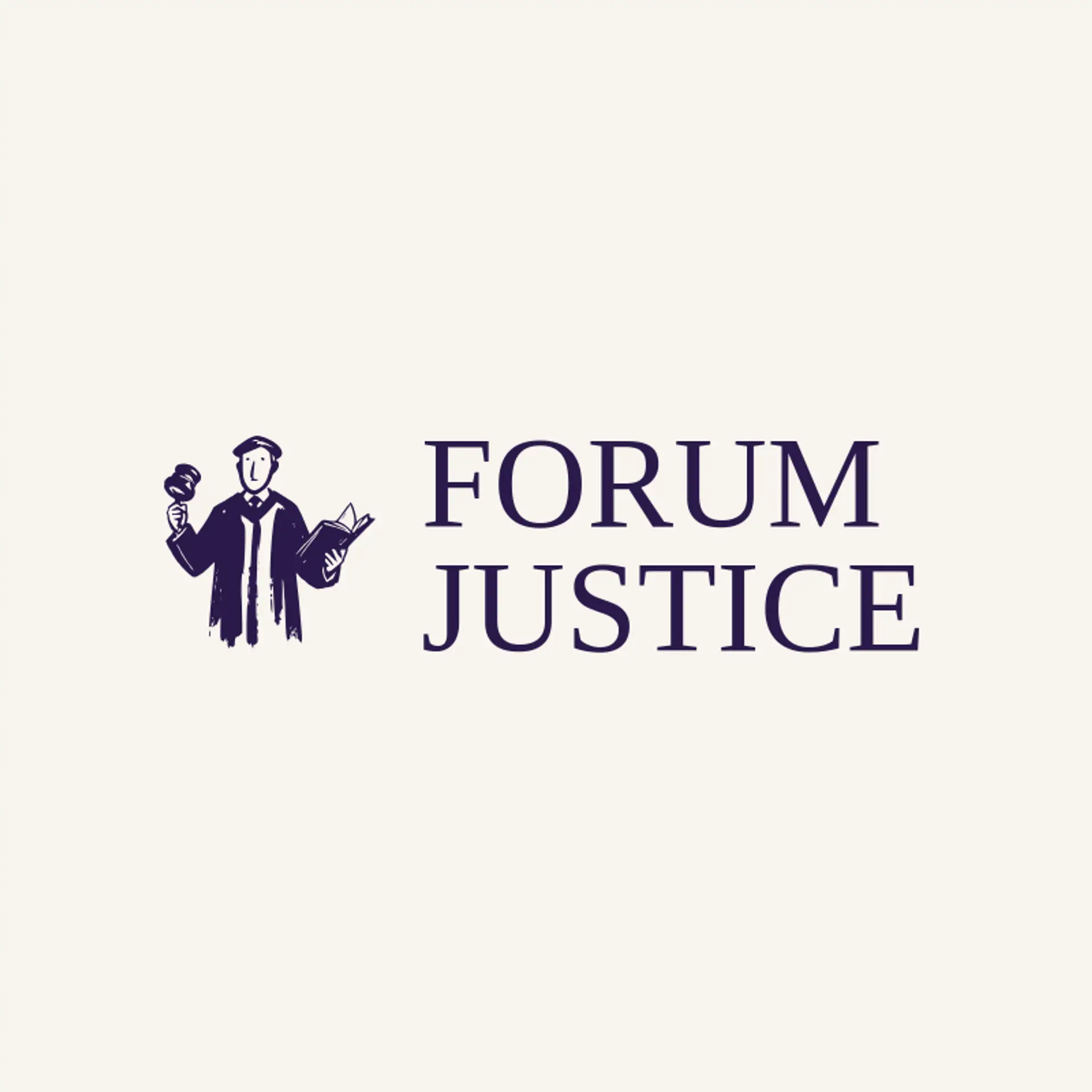 Forum Justice logo for judge