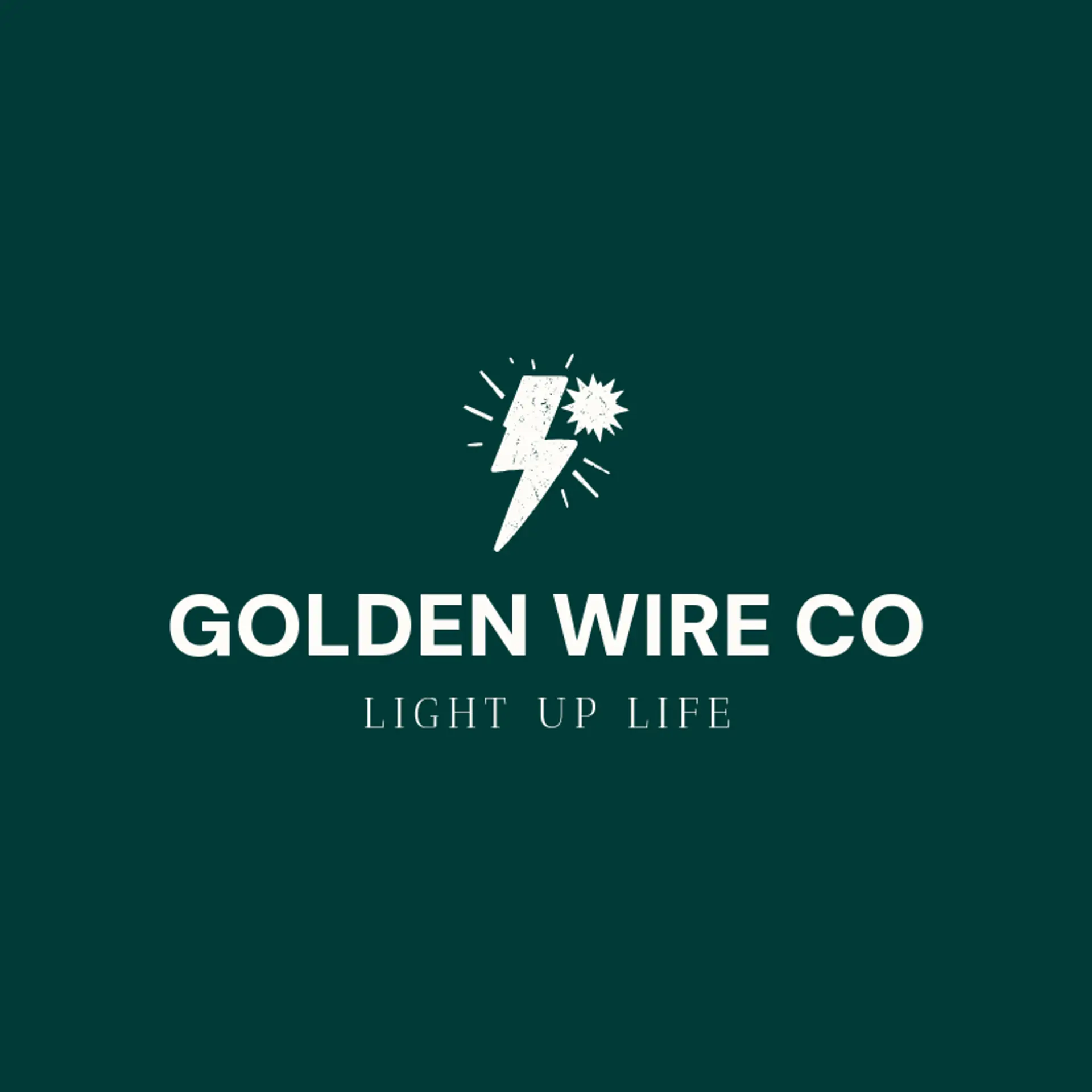 Golden Wire Co logo for electrician