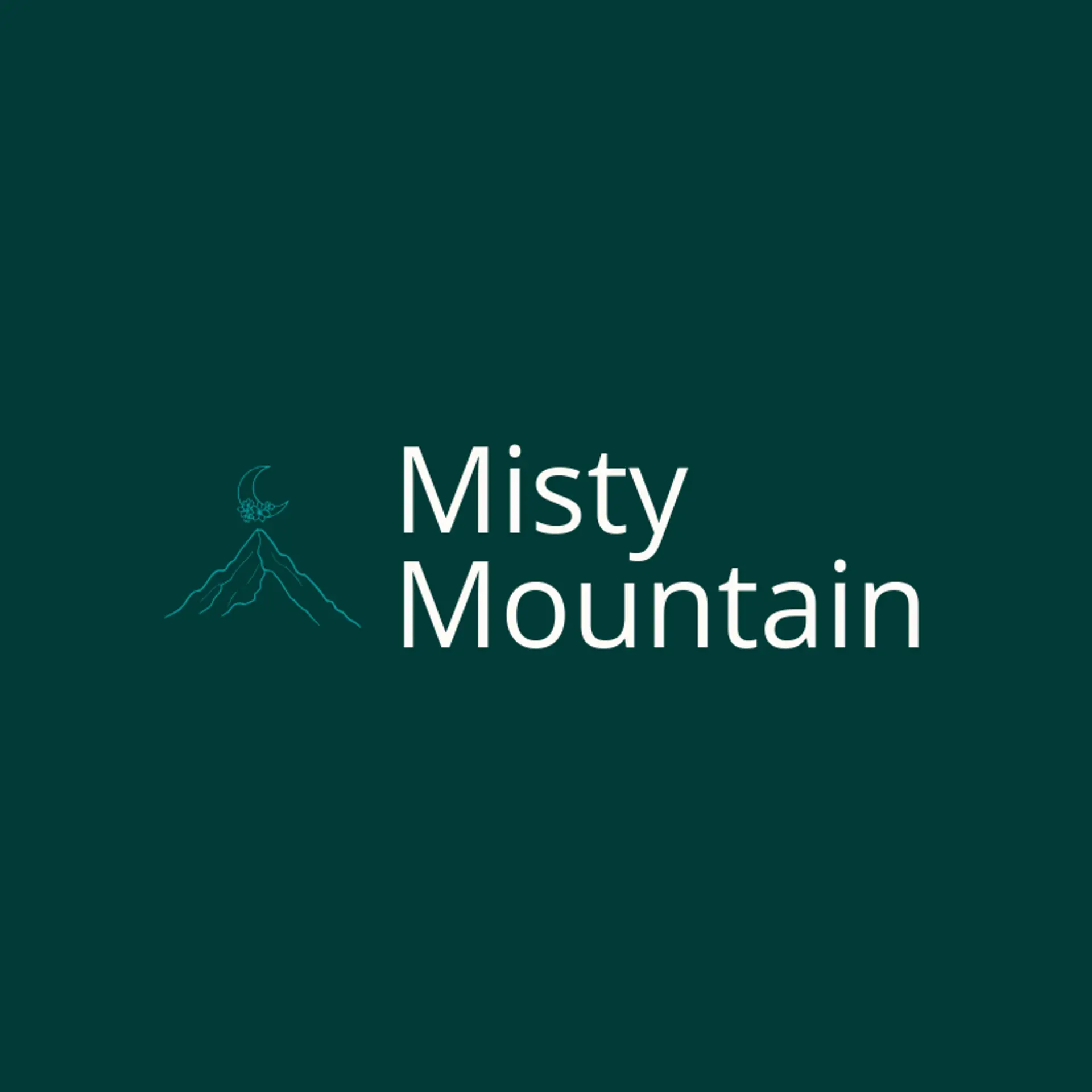 Misty Mountain logo for hippie