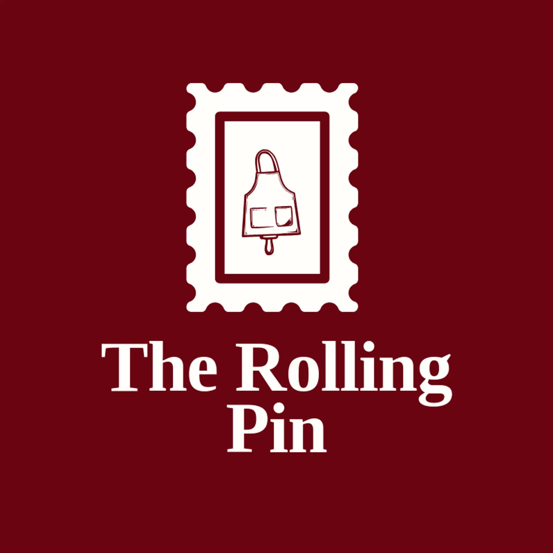 The Rolling Pin logo for apron