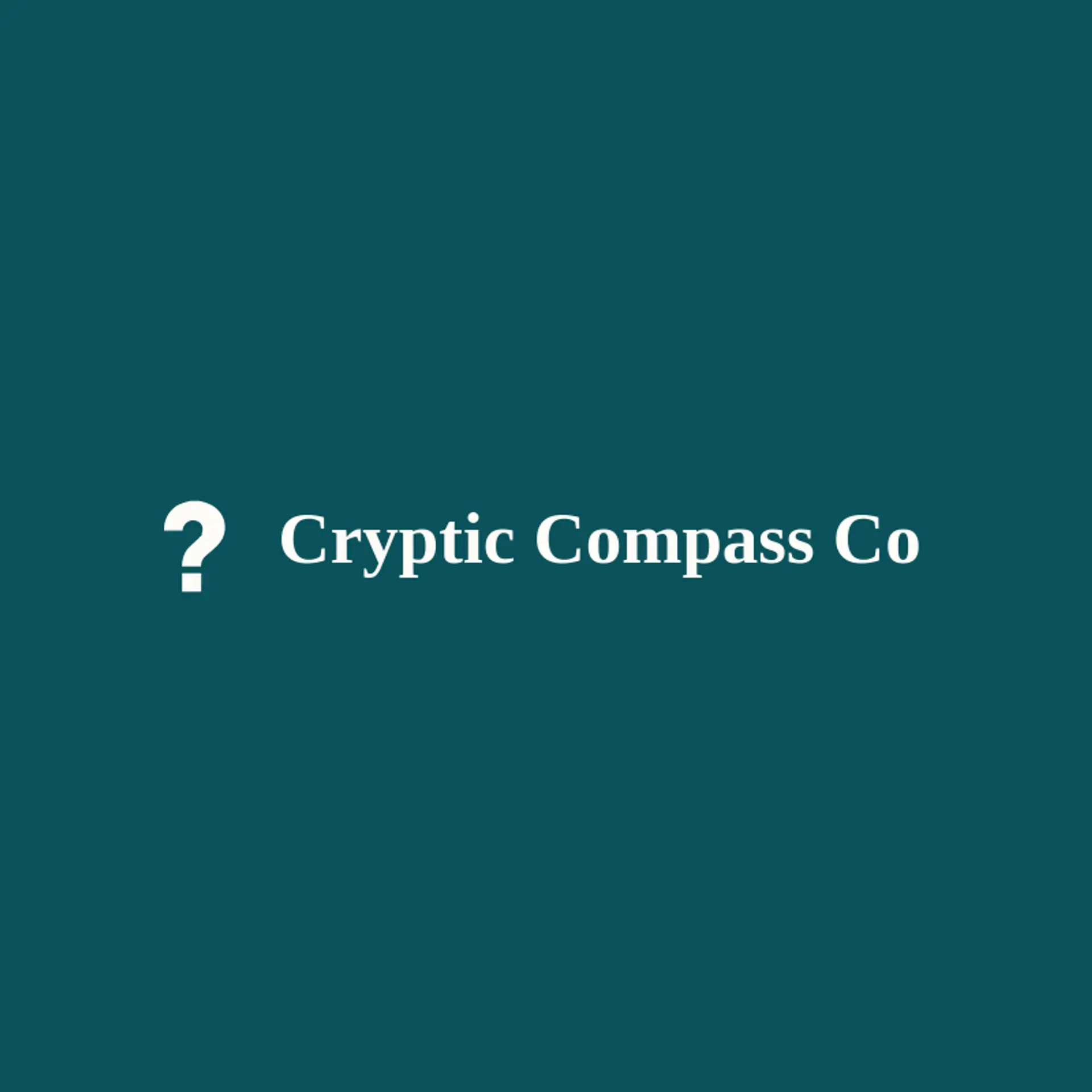 Cryptic Compass Co logo for mystery