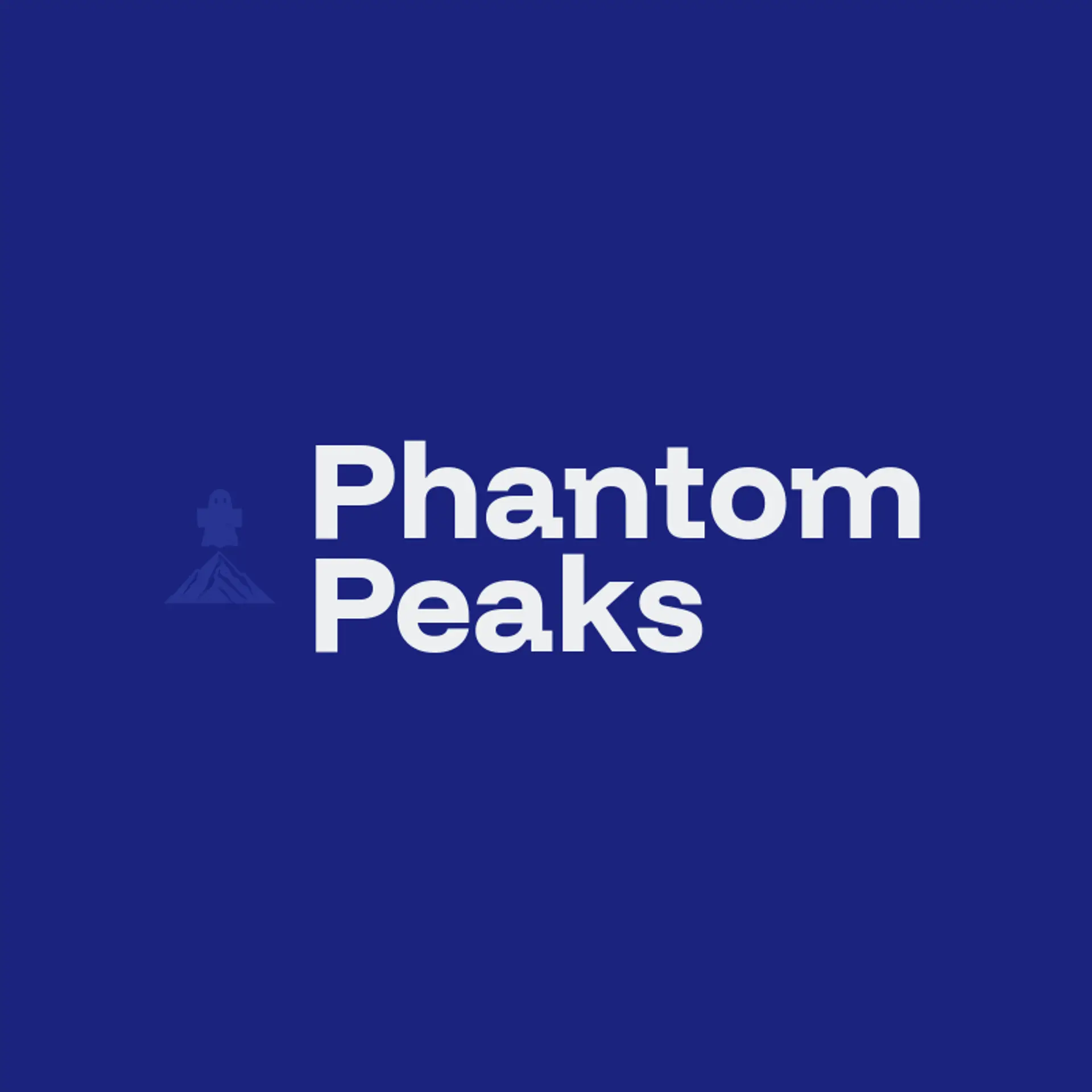 Phantom Peaks logo for ghost