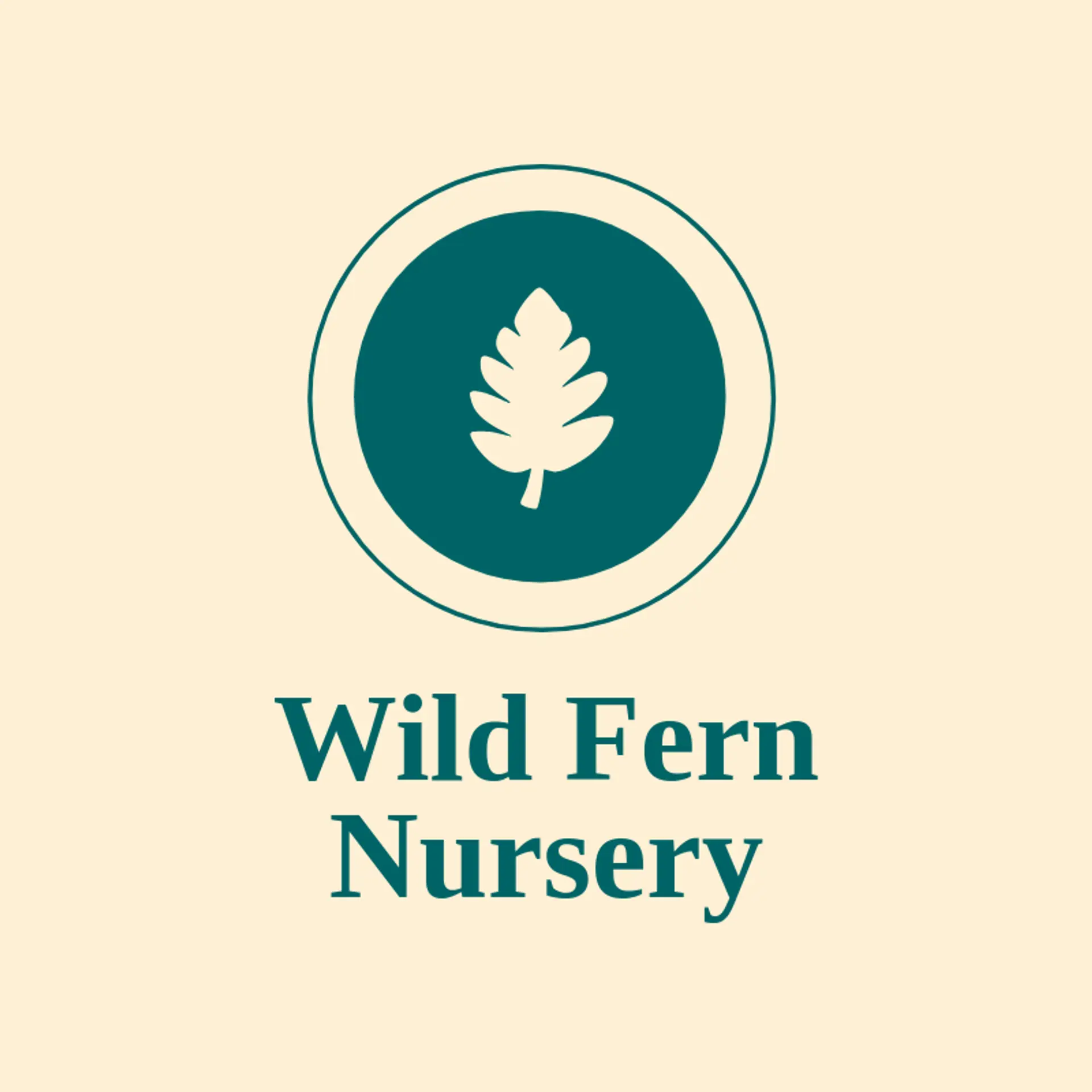 Wild Fern Nursery logo for jungle