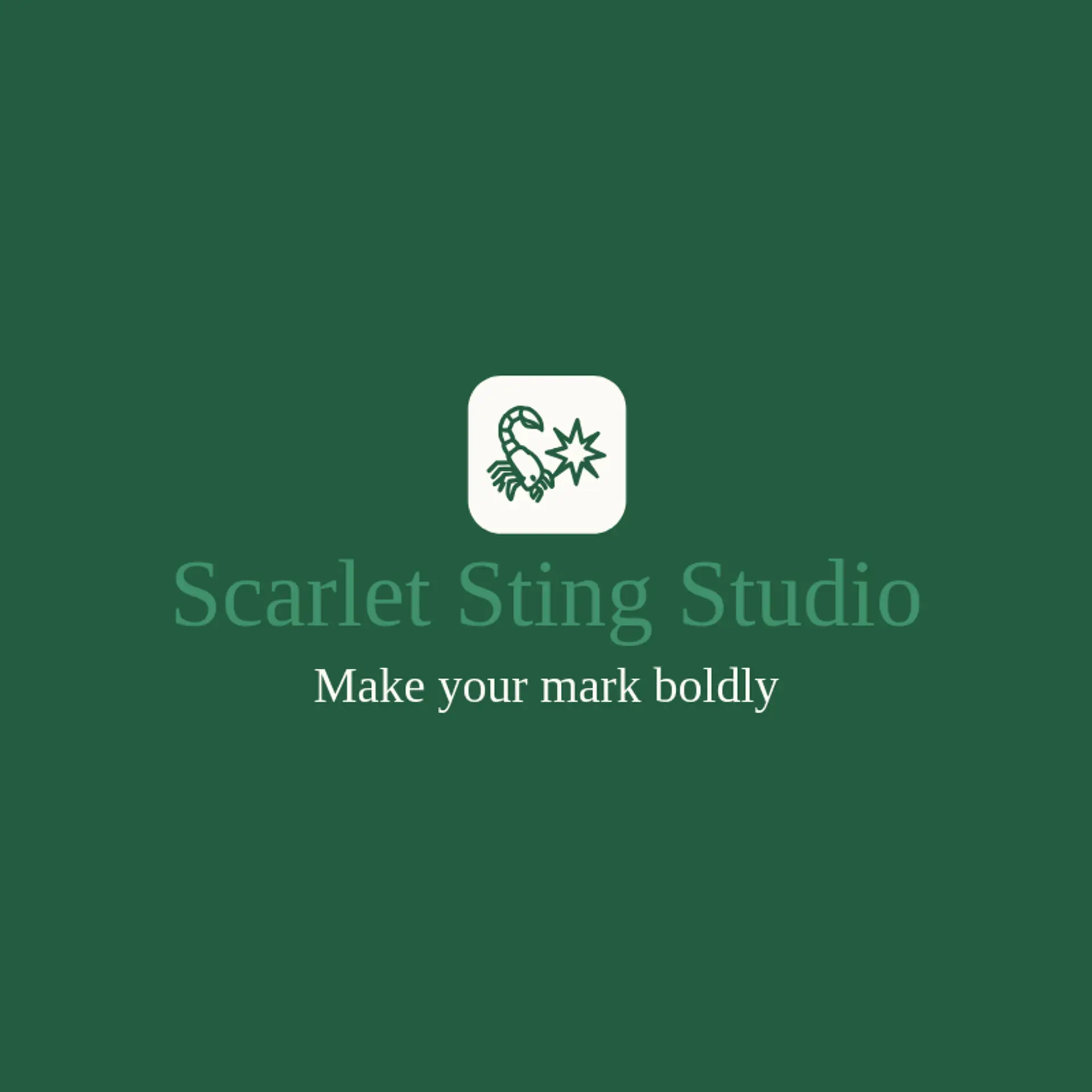 Scarlet Sting Studio logo for venom
