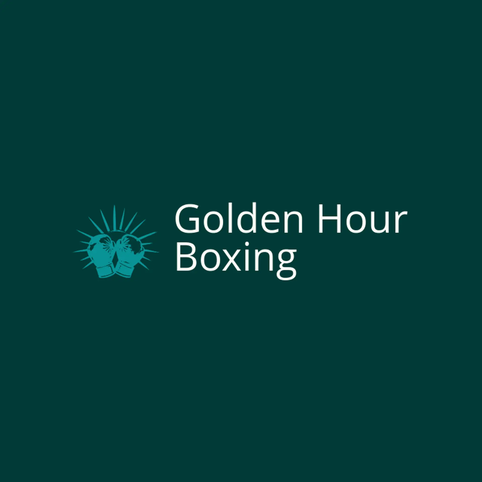 Golden Hour Boxing logo for fight