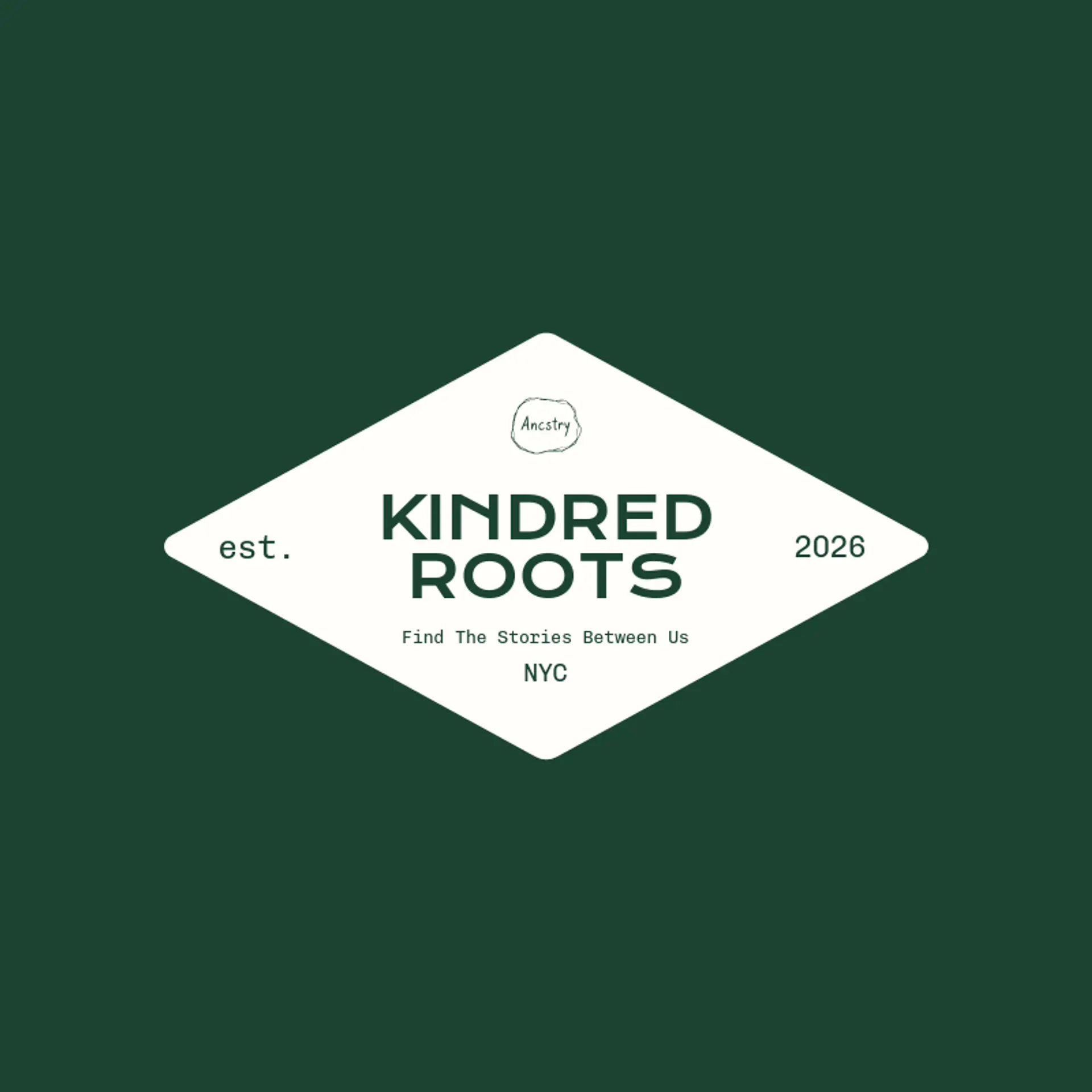 Kindred Roots logo for ancestry