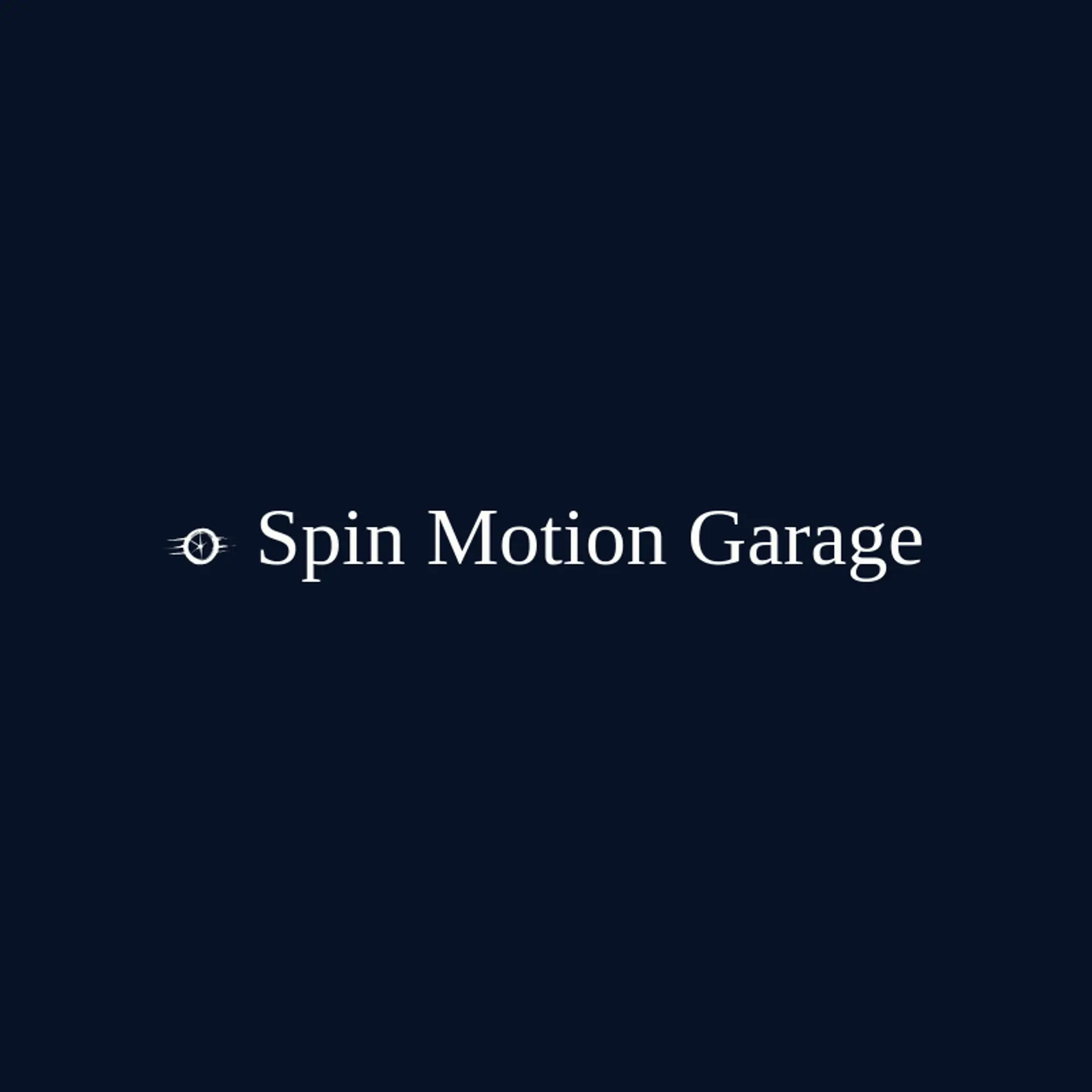 Spin Motion Garage logo for motion