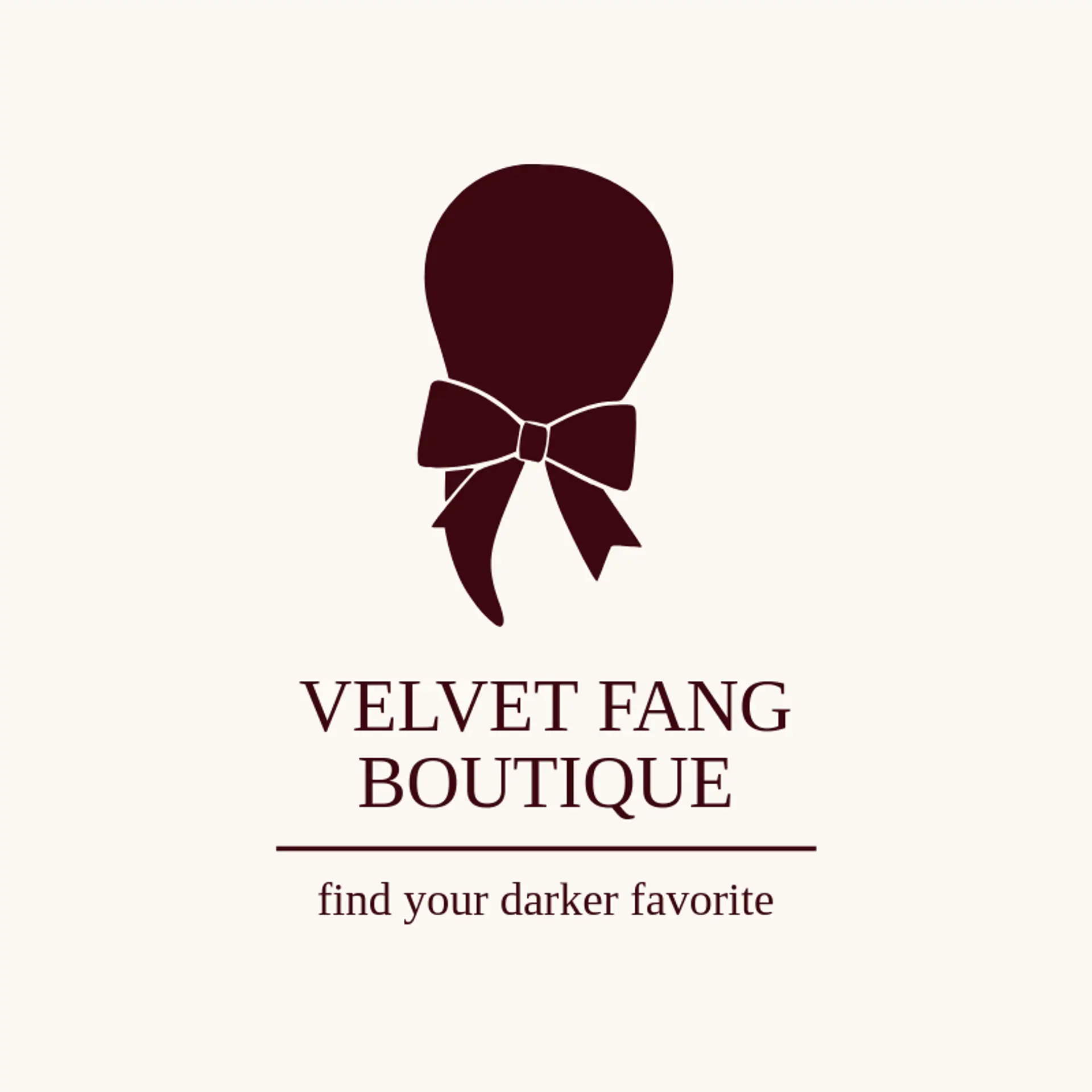 Velvet Fang Boutique logo for goth