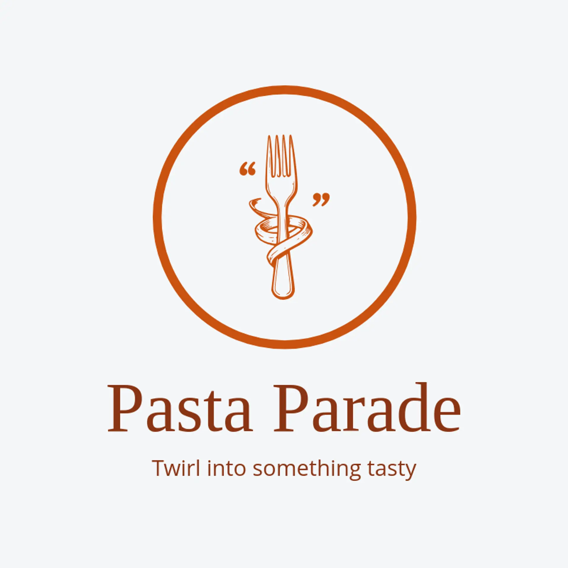 Pasta Parade logo for foodie