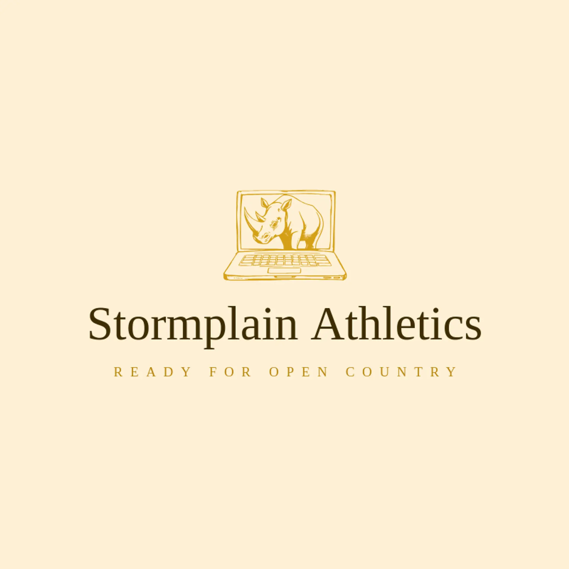Stormplain Athletics logo for rhino