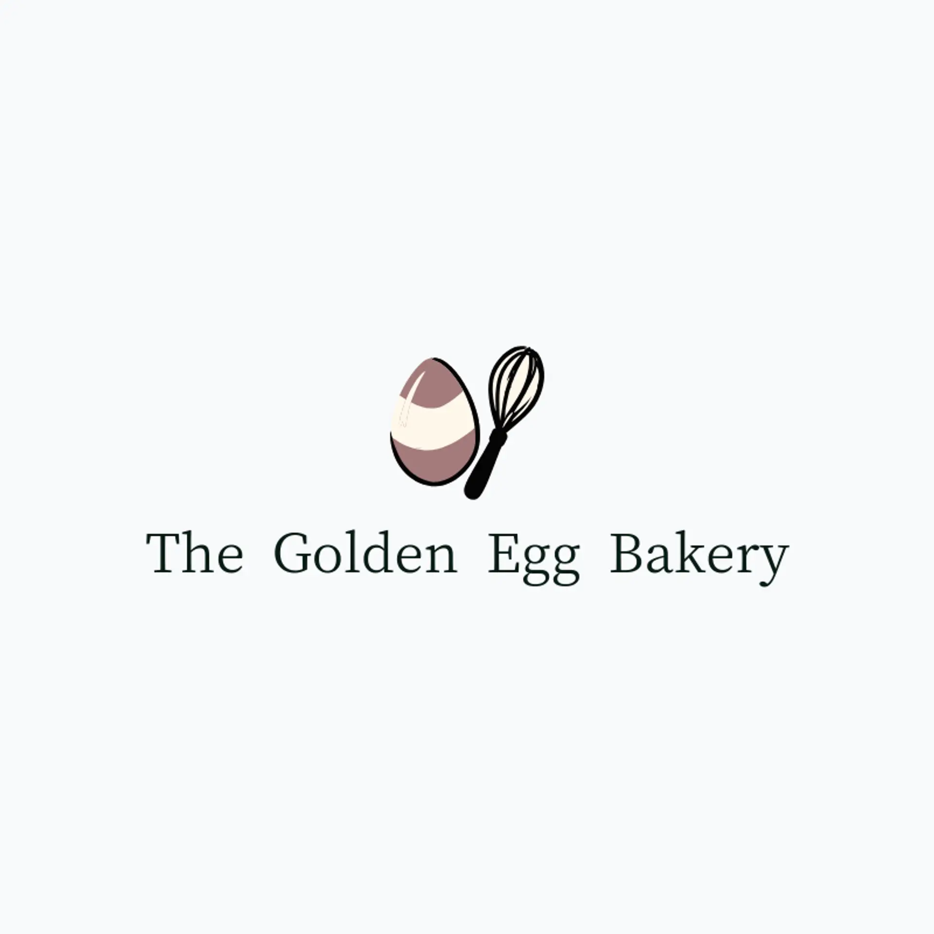 The Golden Egg Bakery logo for easter