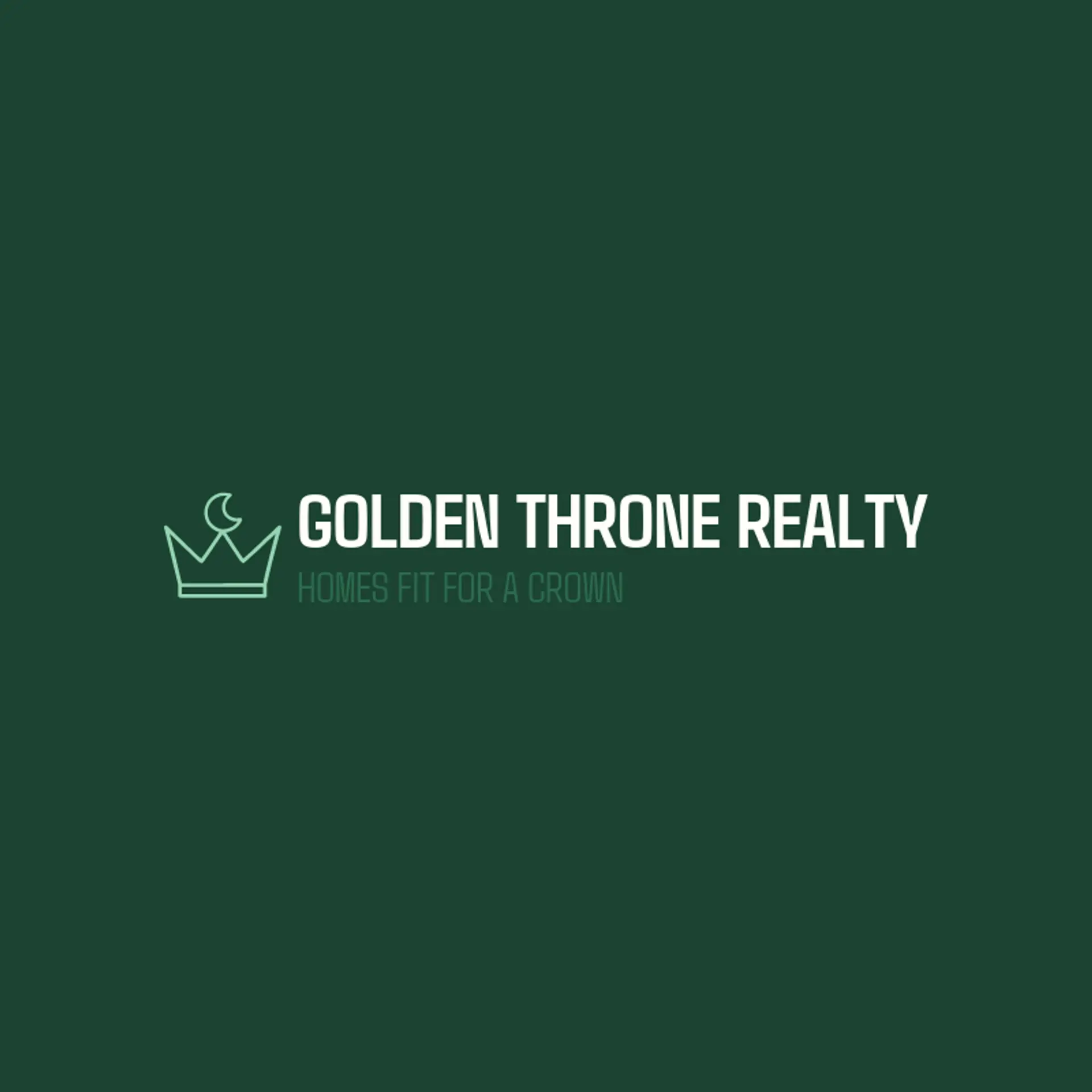 Golden Throne Realty logo for queen