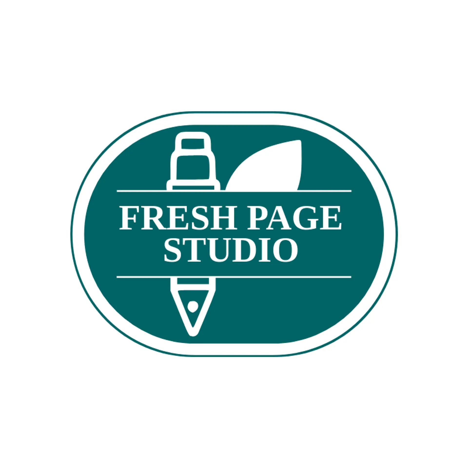 Fresh Page Studio logo for artistic