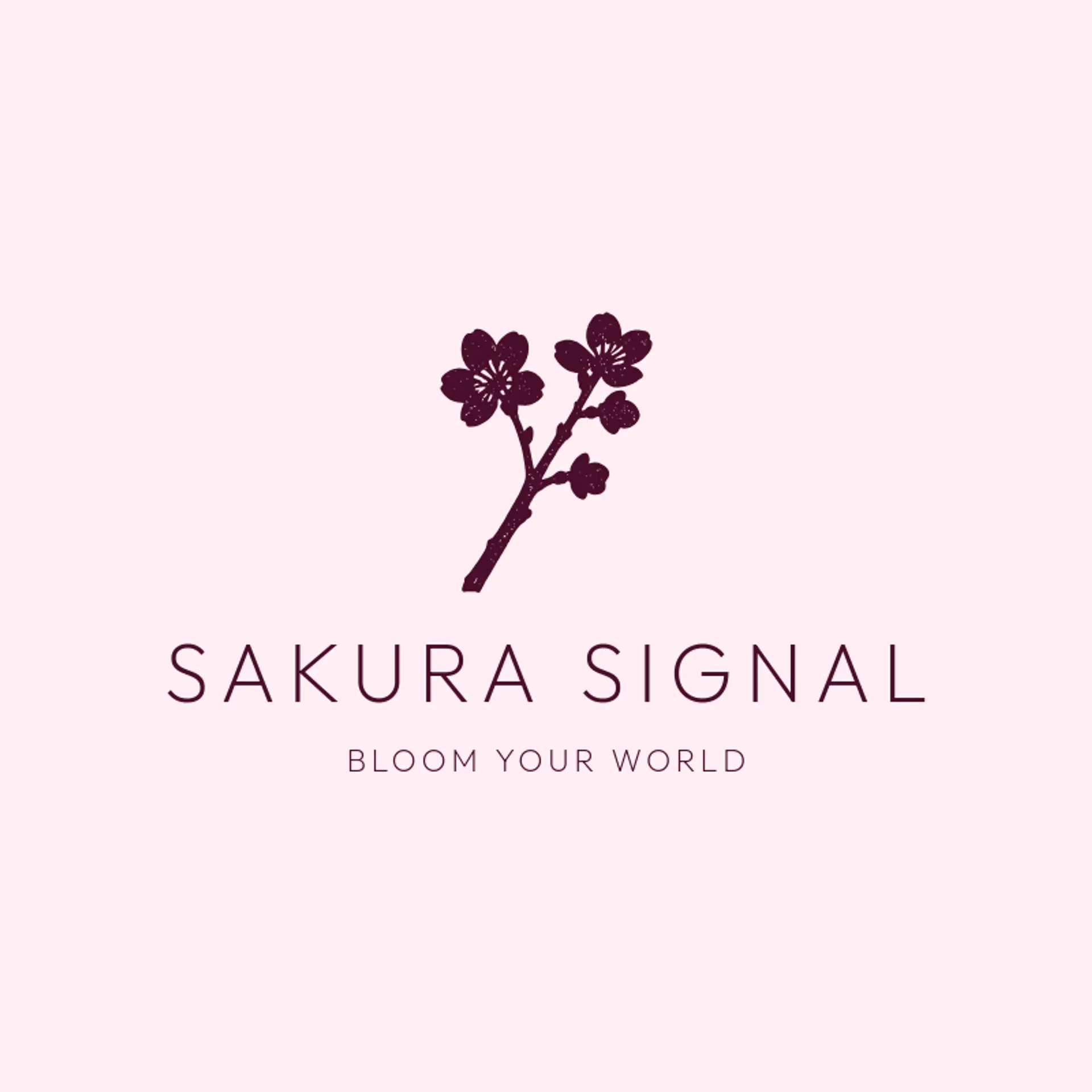 Sakura Signal logo for anime character