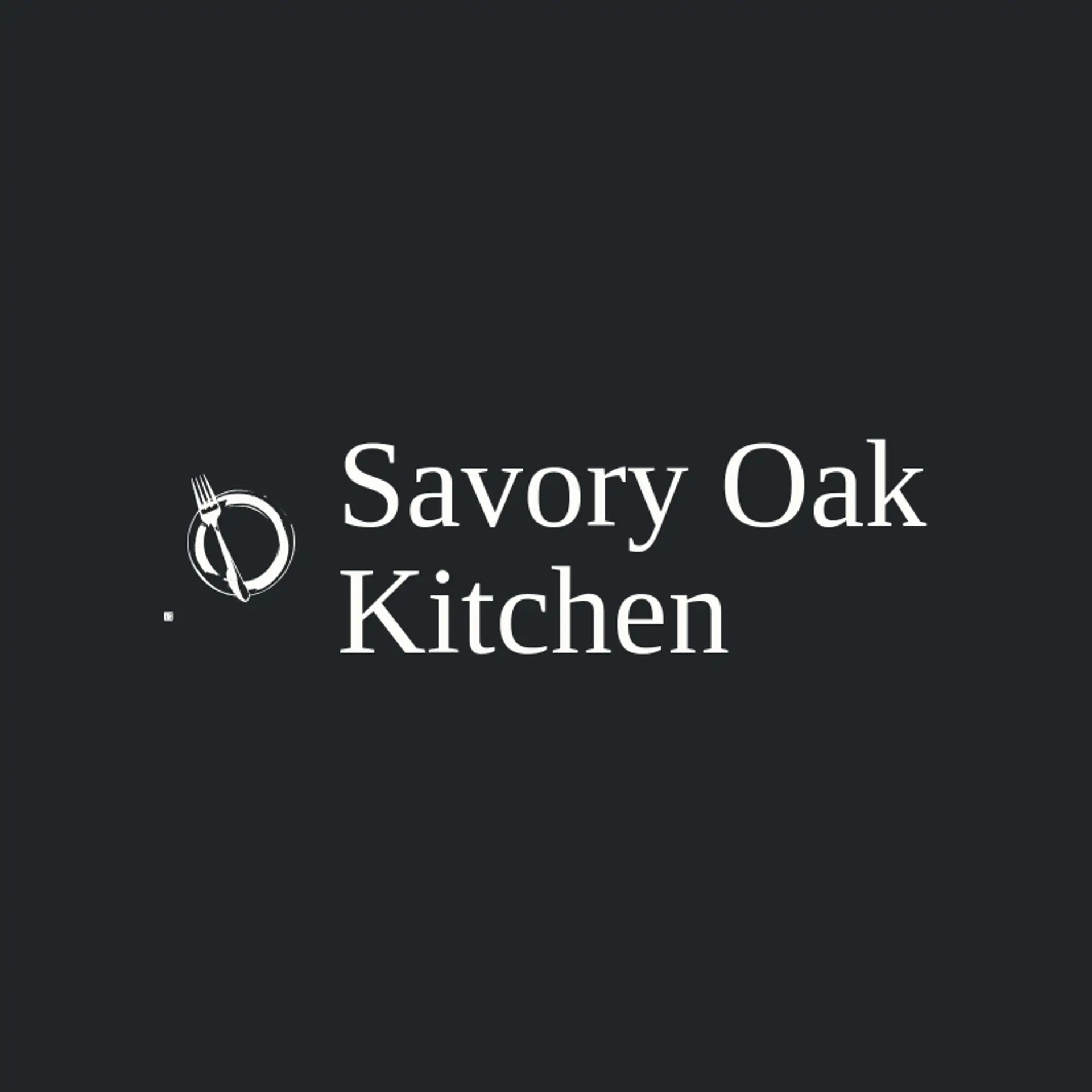 Savory Oak Kitchen logo for dish
