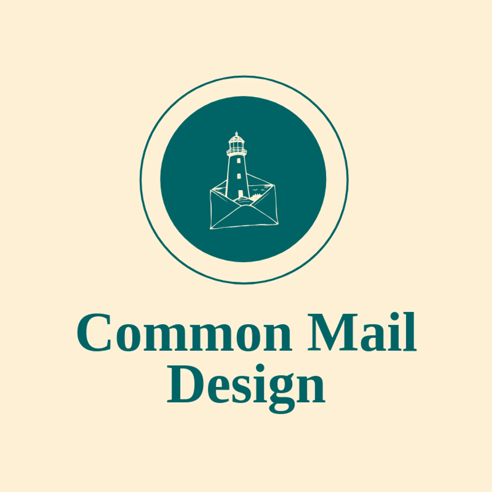 Common Mail Design logo for postal
