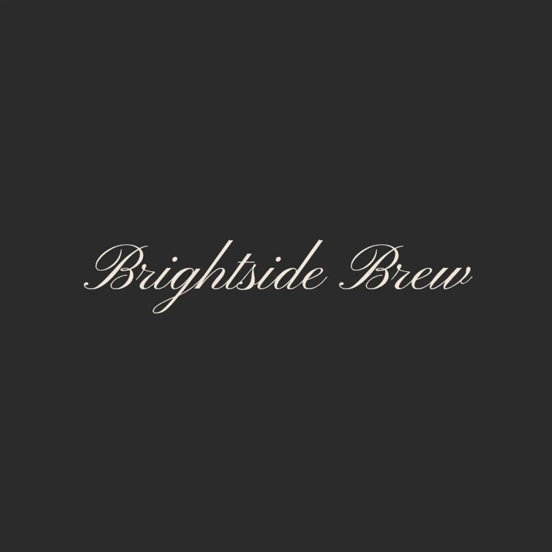 Brightside Brew logo for creative cafe