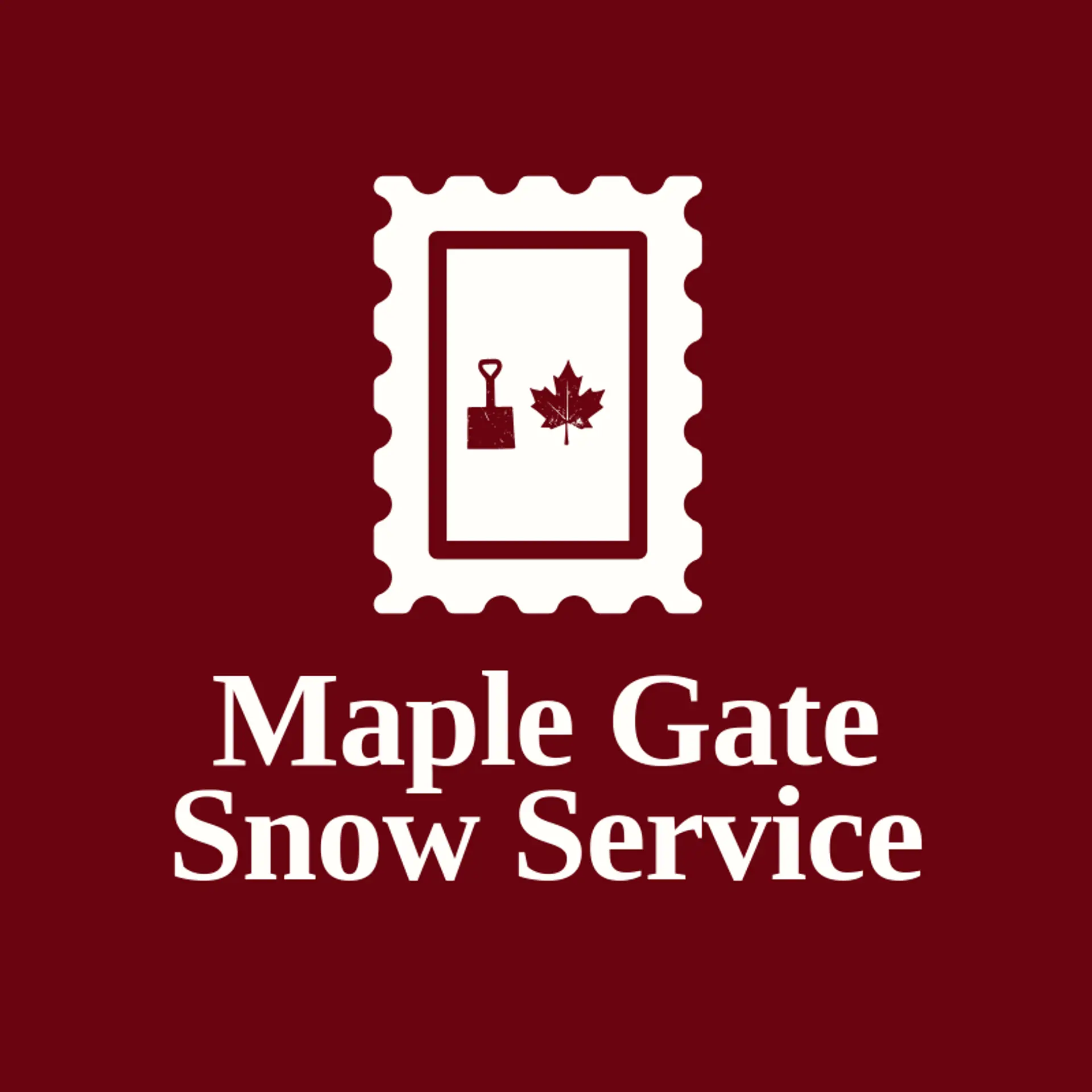Maple Gate Snow Service logo for snow removal