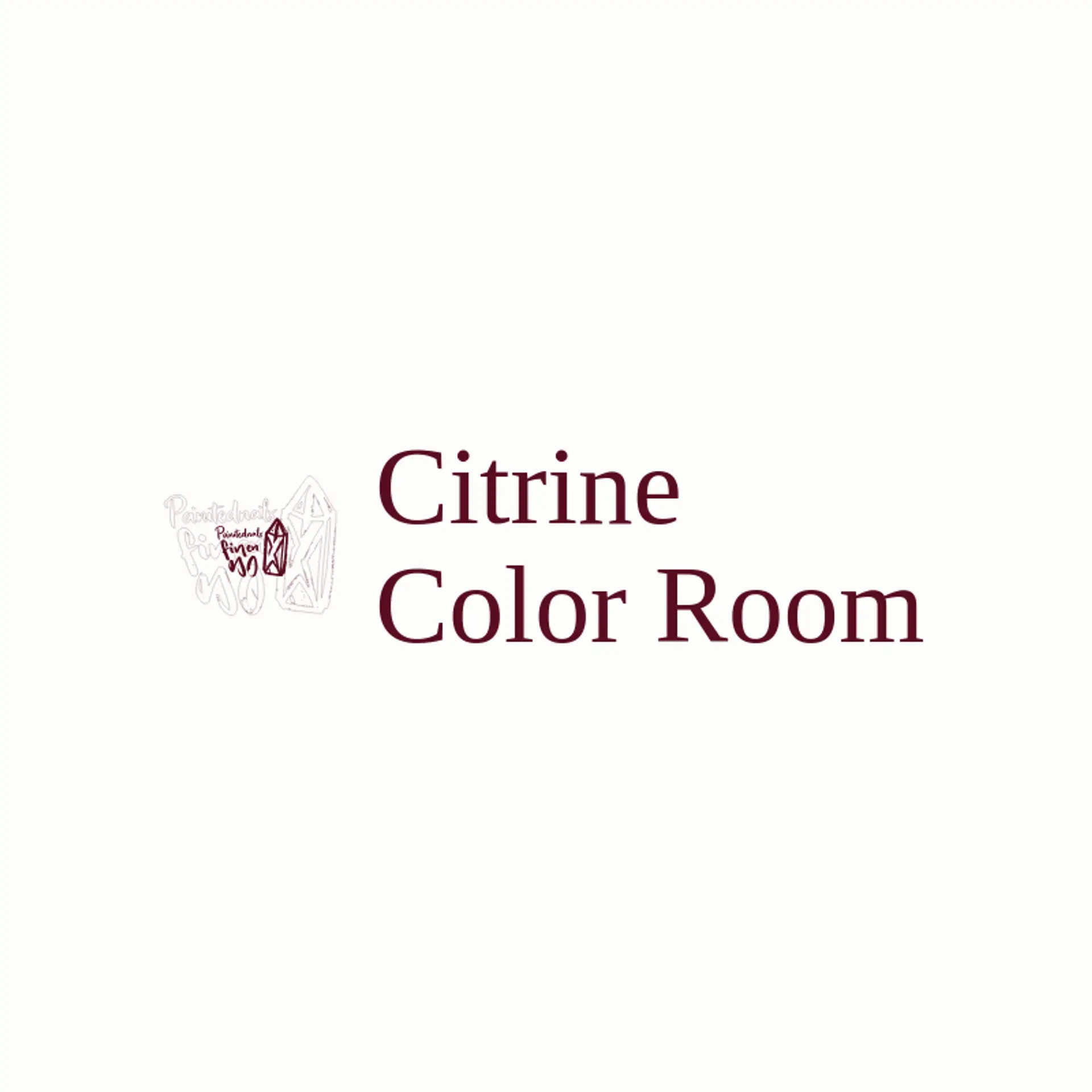Citrine Color Room logo for nails