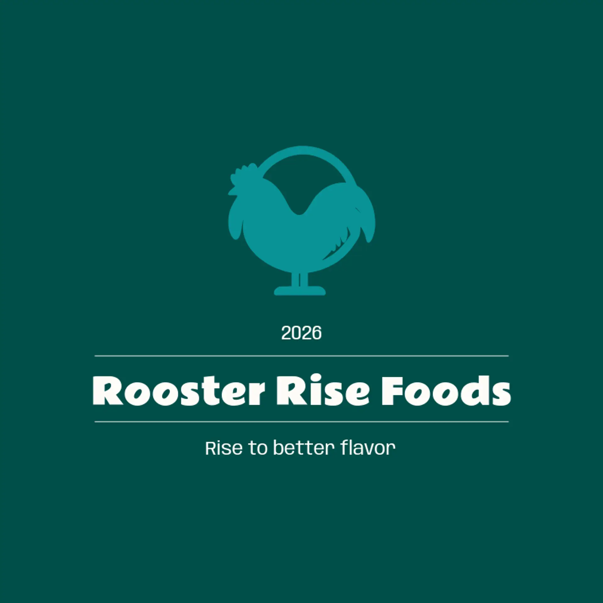Rooster Rise Foods logo for chicken