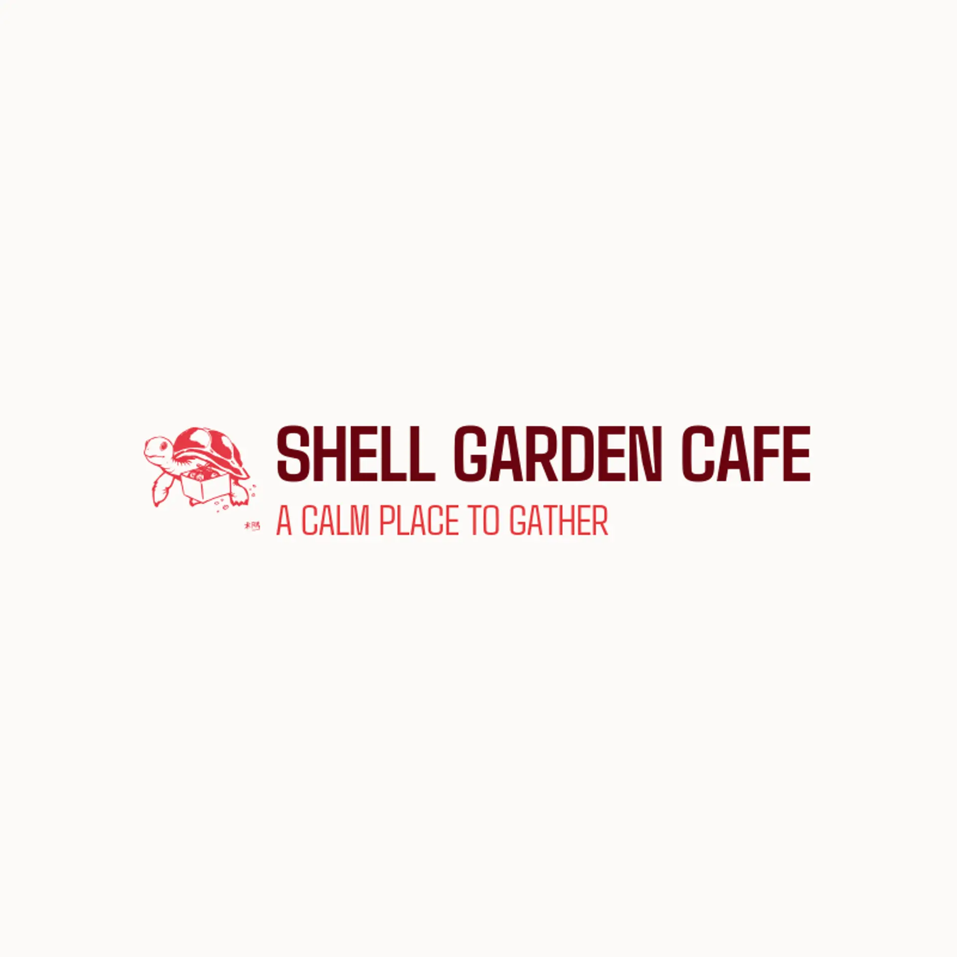 Shell Garden Cafe logo for turtle