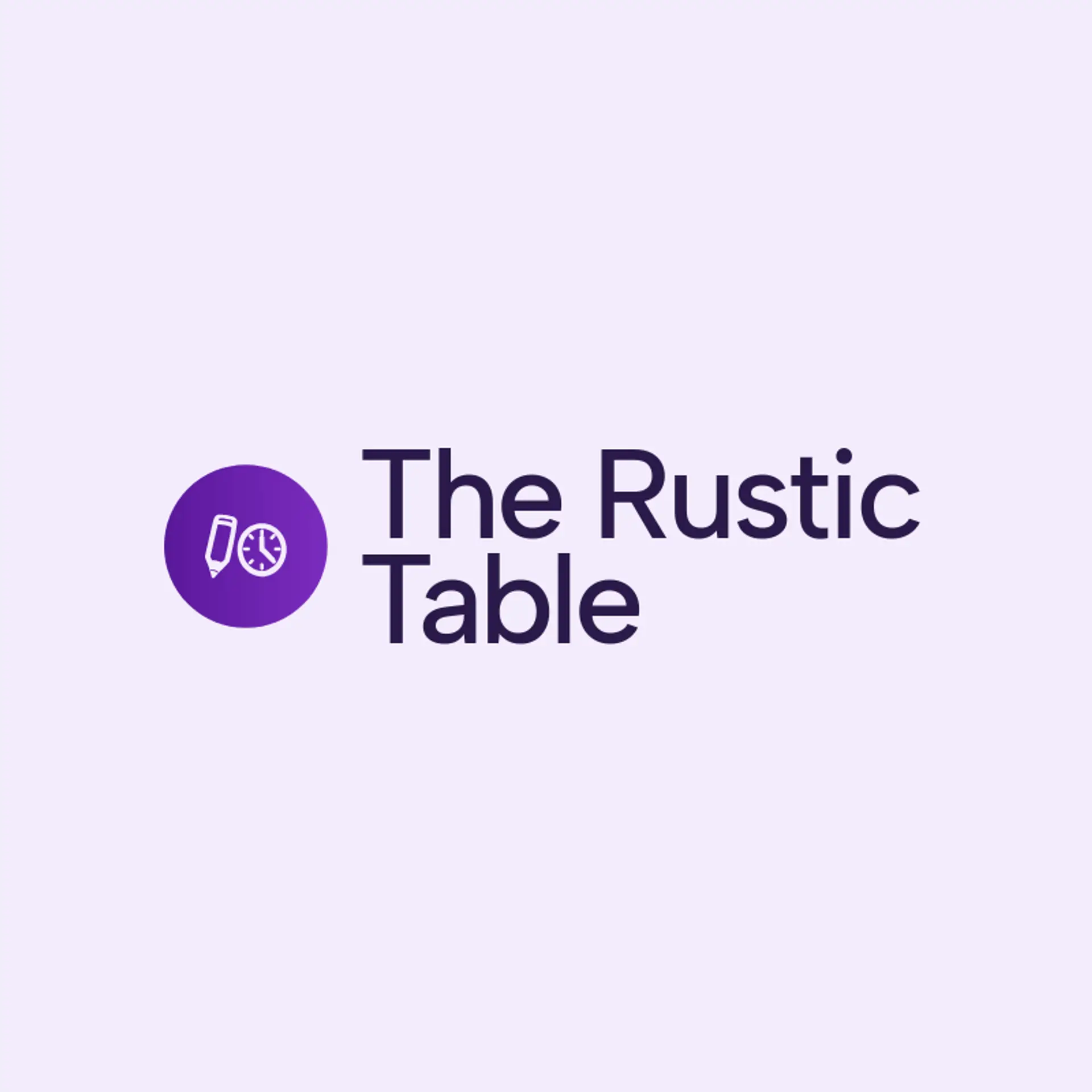 The Rustic Table logo for canteen