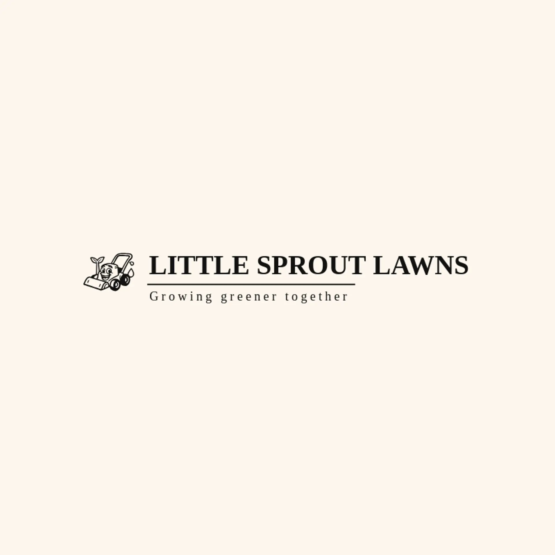Little Sprout Lawns logo for lawncare