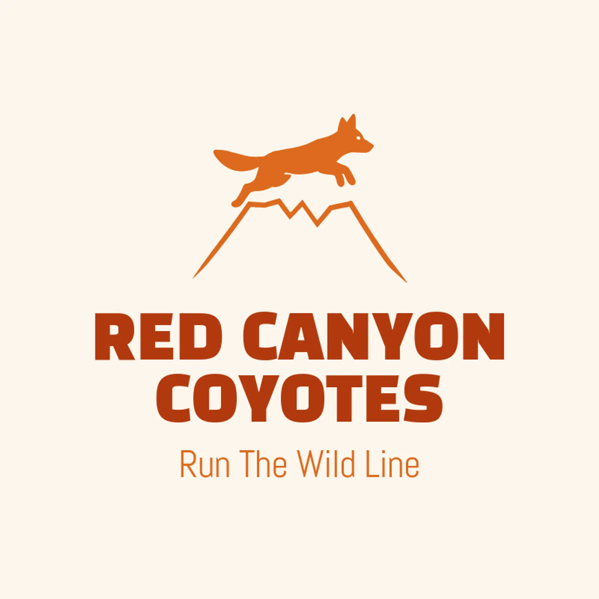 Red Canyon Coyotes logo for coyote