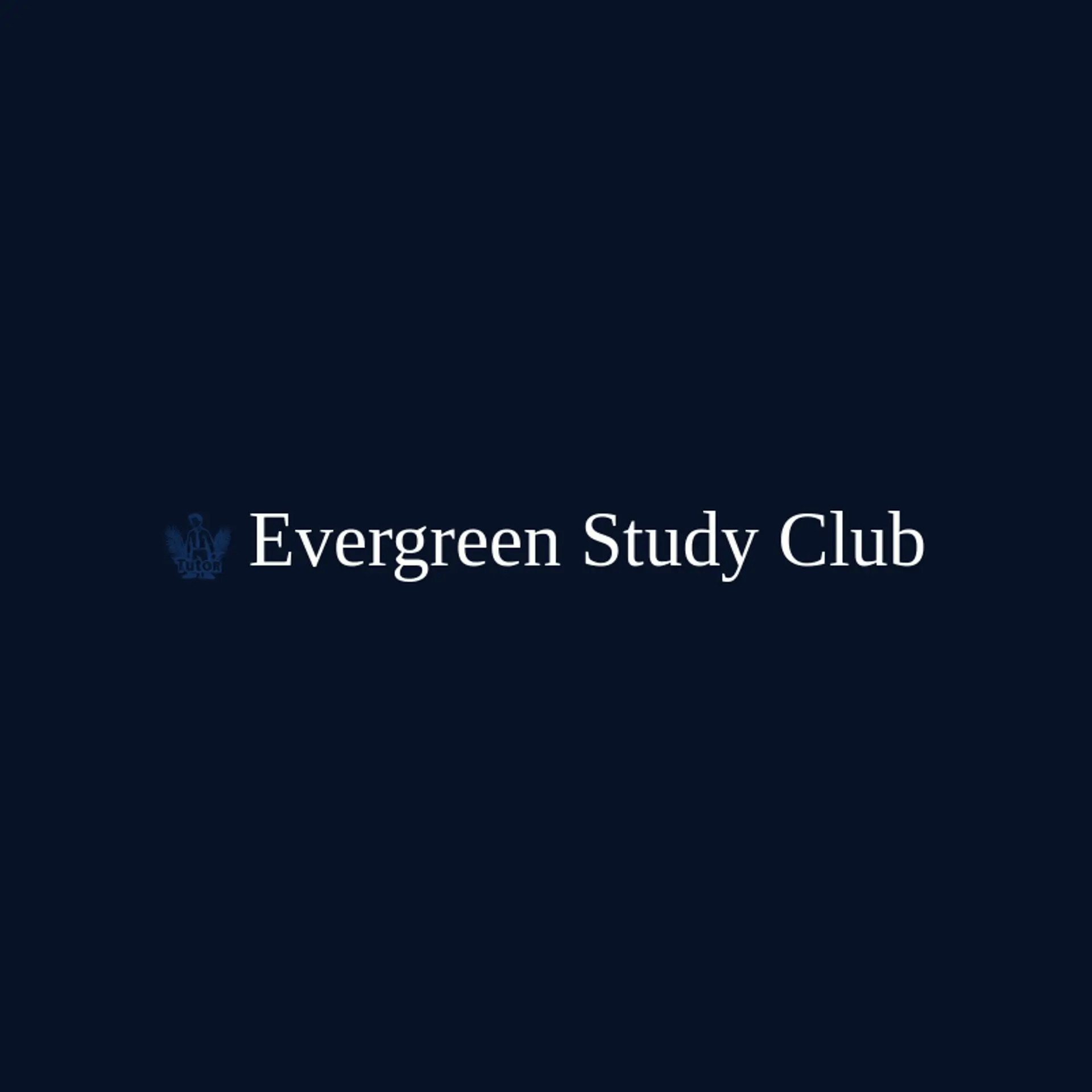 Evergreen Study Club logo for tutor