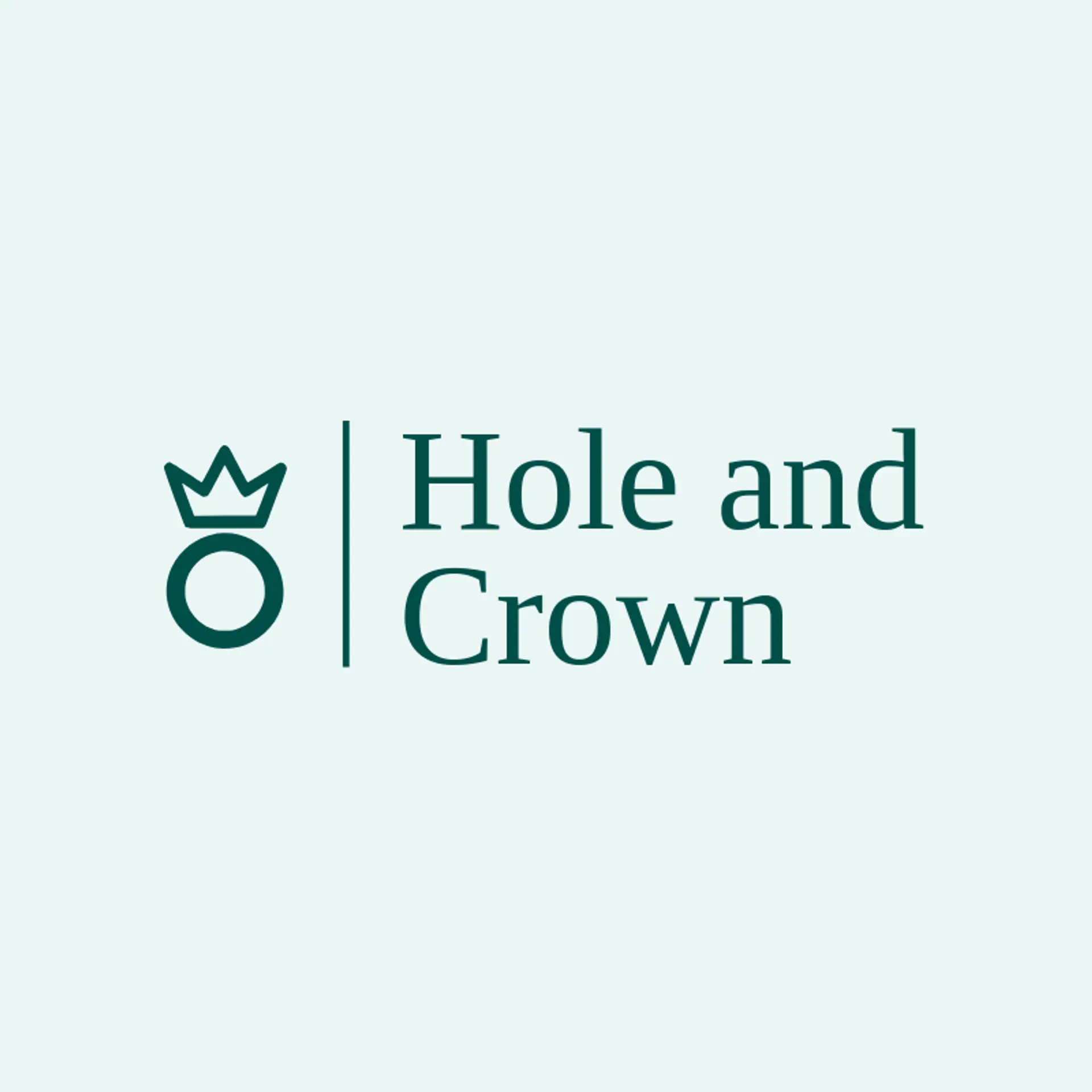Hole and Crown logo for hole