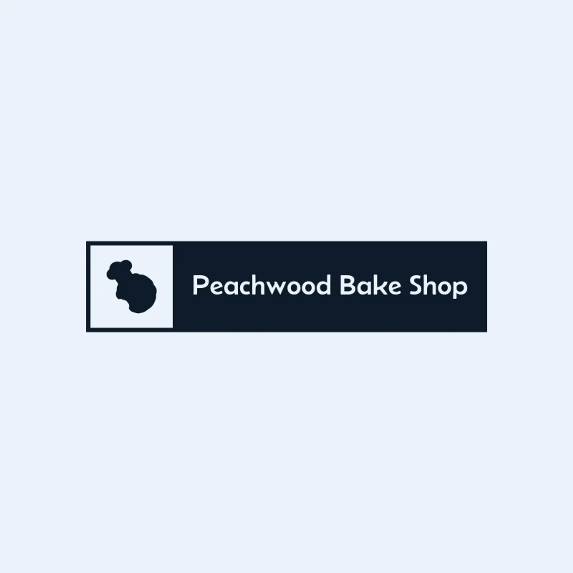 Peachwood Bake Shop logo for baker