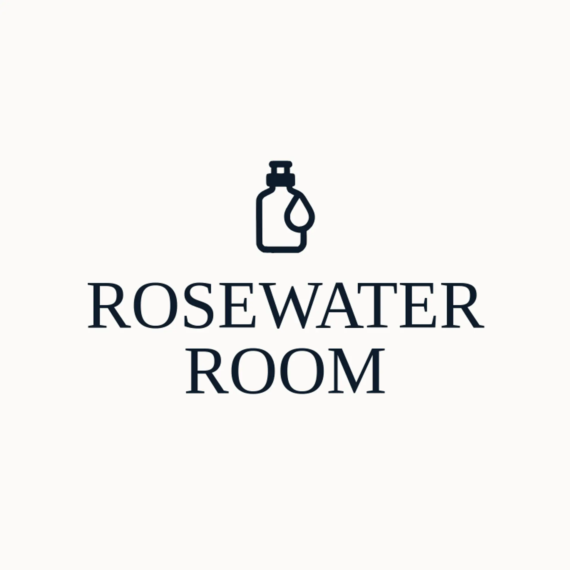 Rosewater Room logo for cosmetics