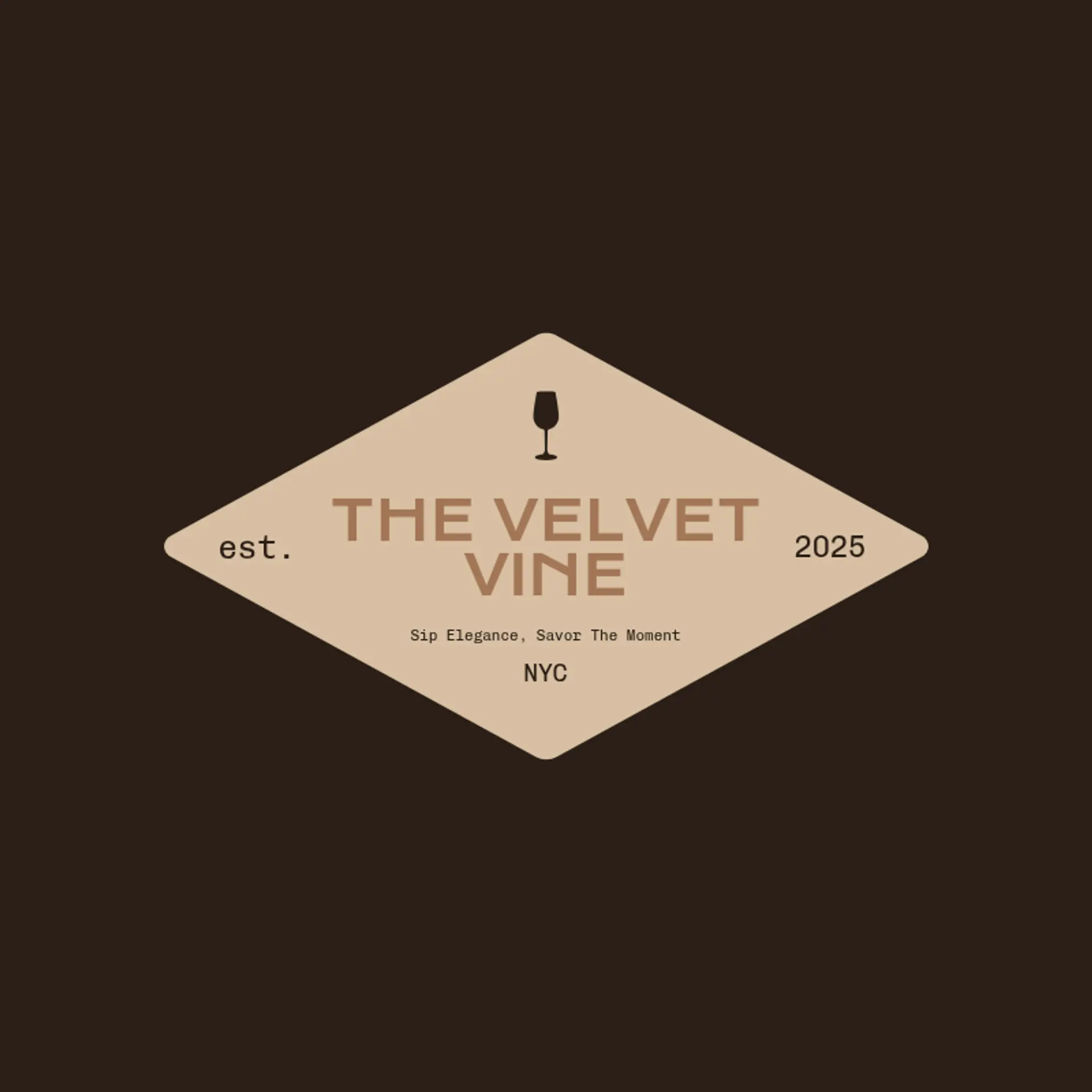 The Velvet Vine logo for bar restaurant