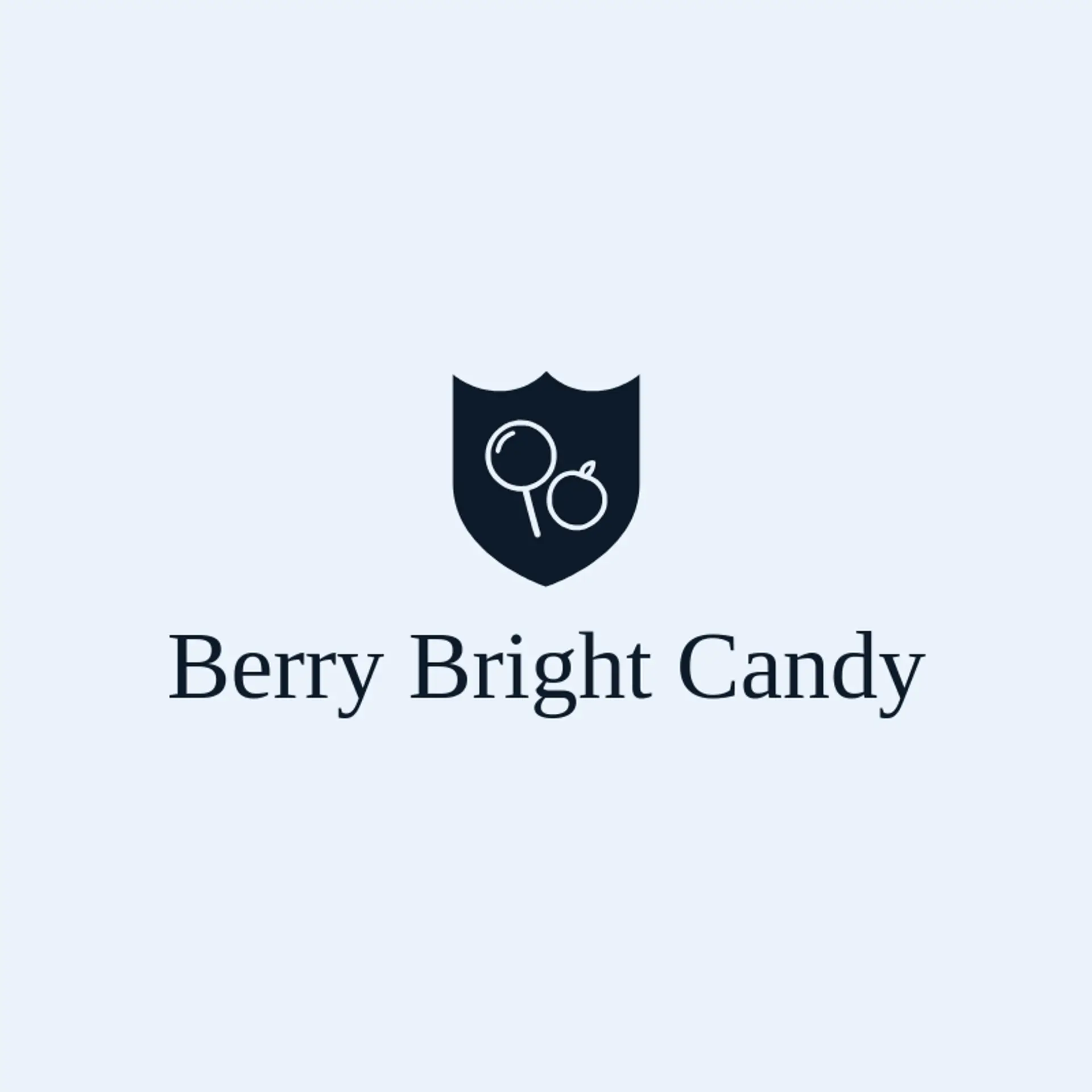 Berry Bright Candy logo for lollipop