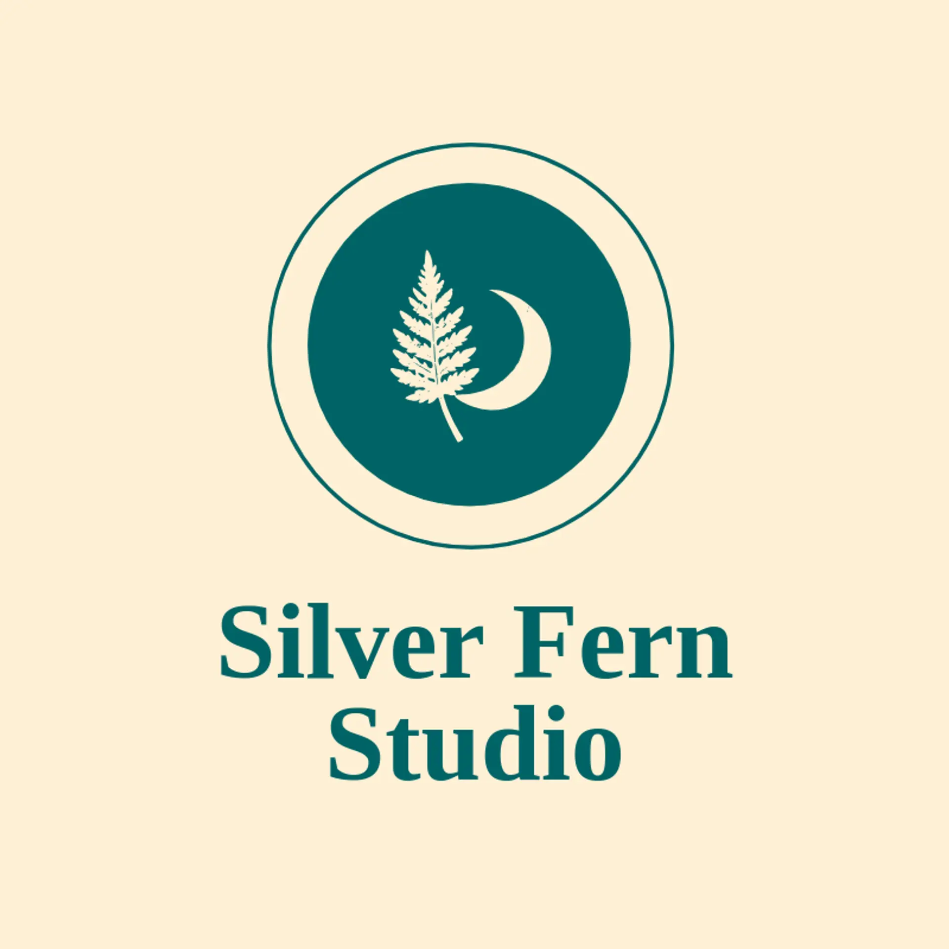 Silver Fern Studio logo for tattoo shop