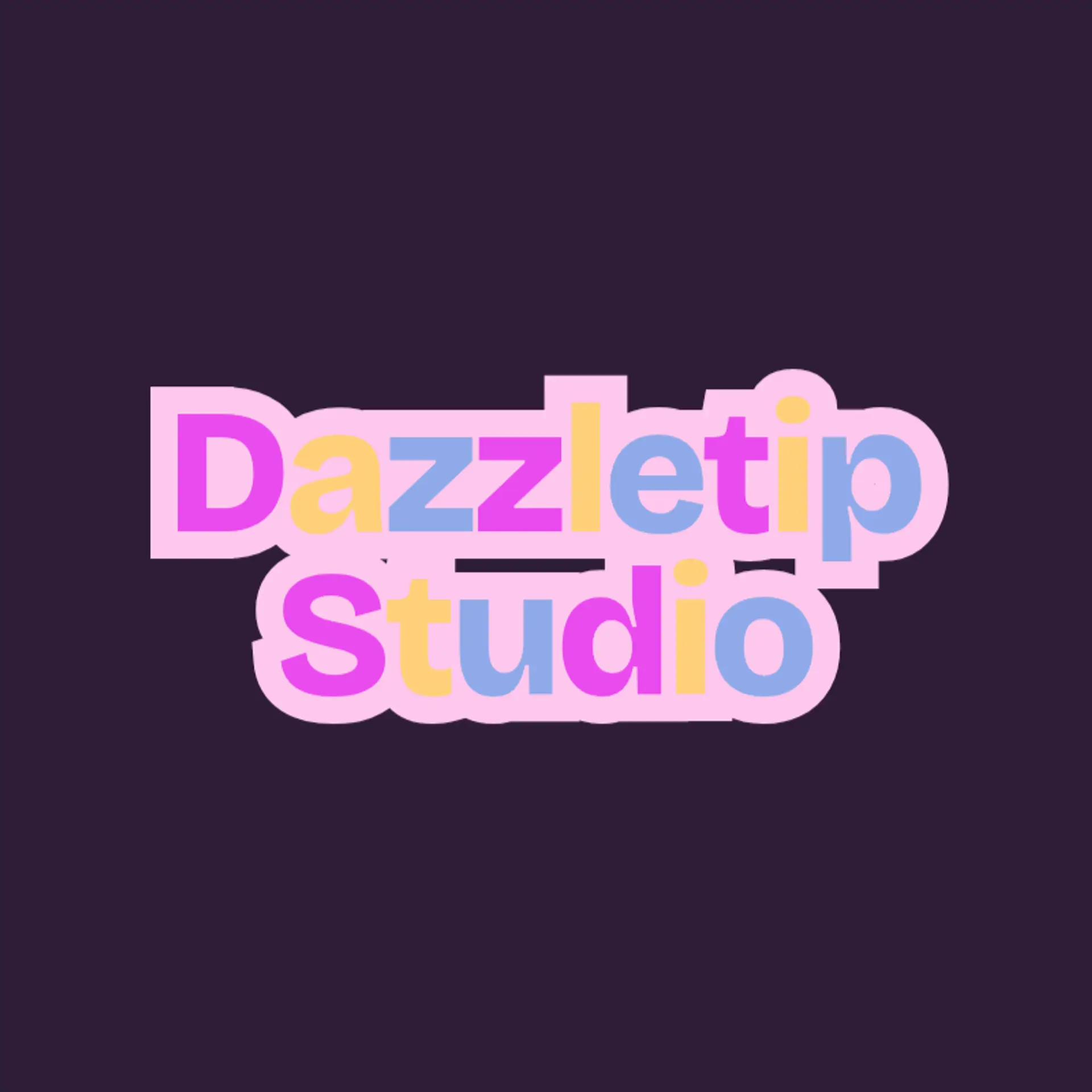 DazzleTip Studio logo for nail tech