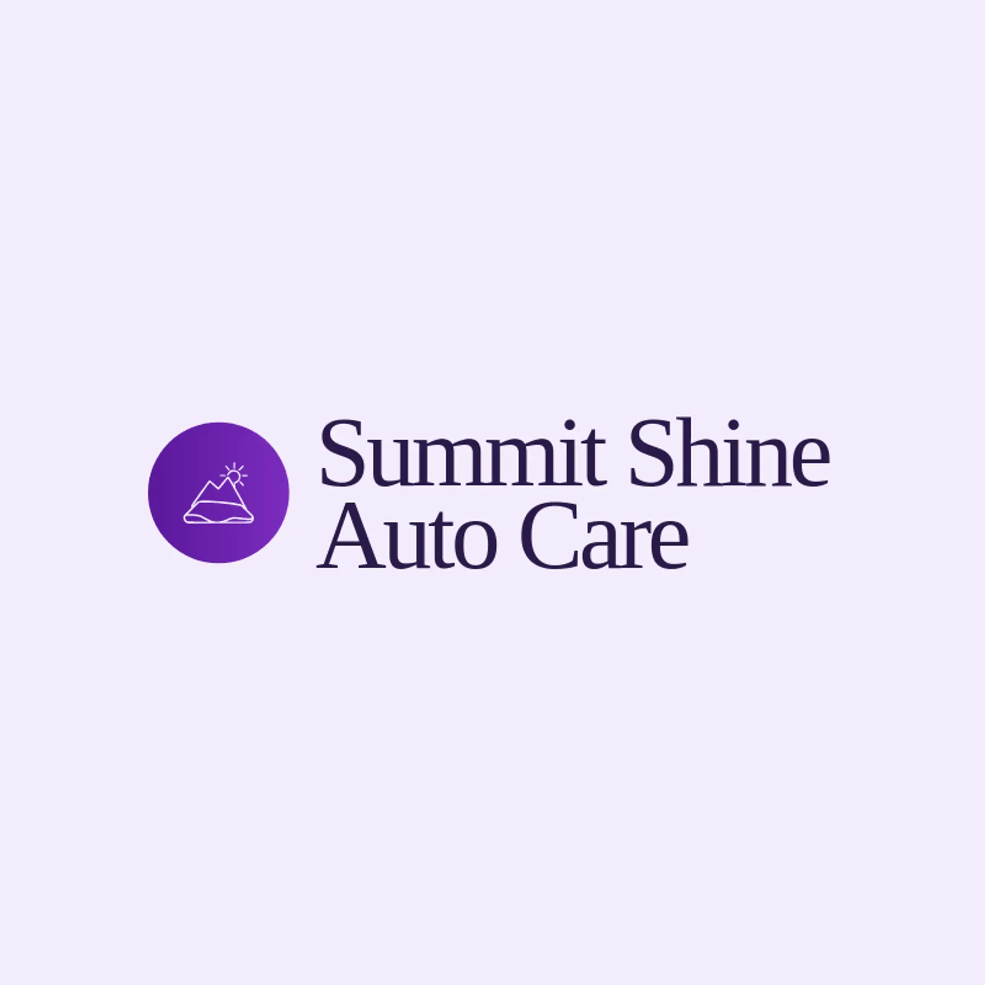 Summit Shine Auto Care logo for detail