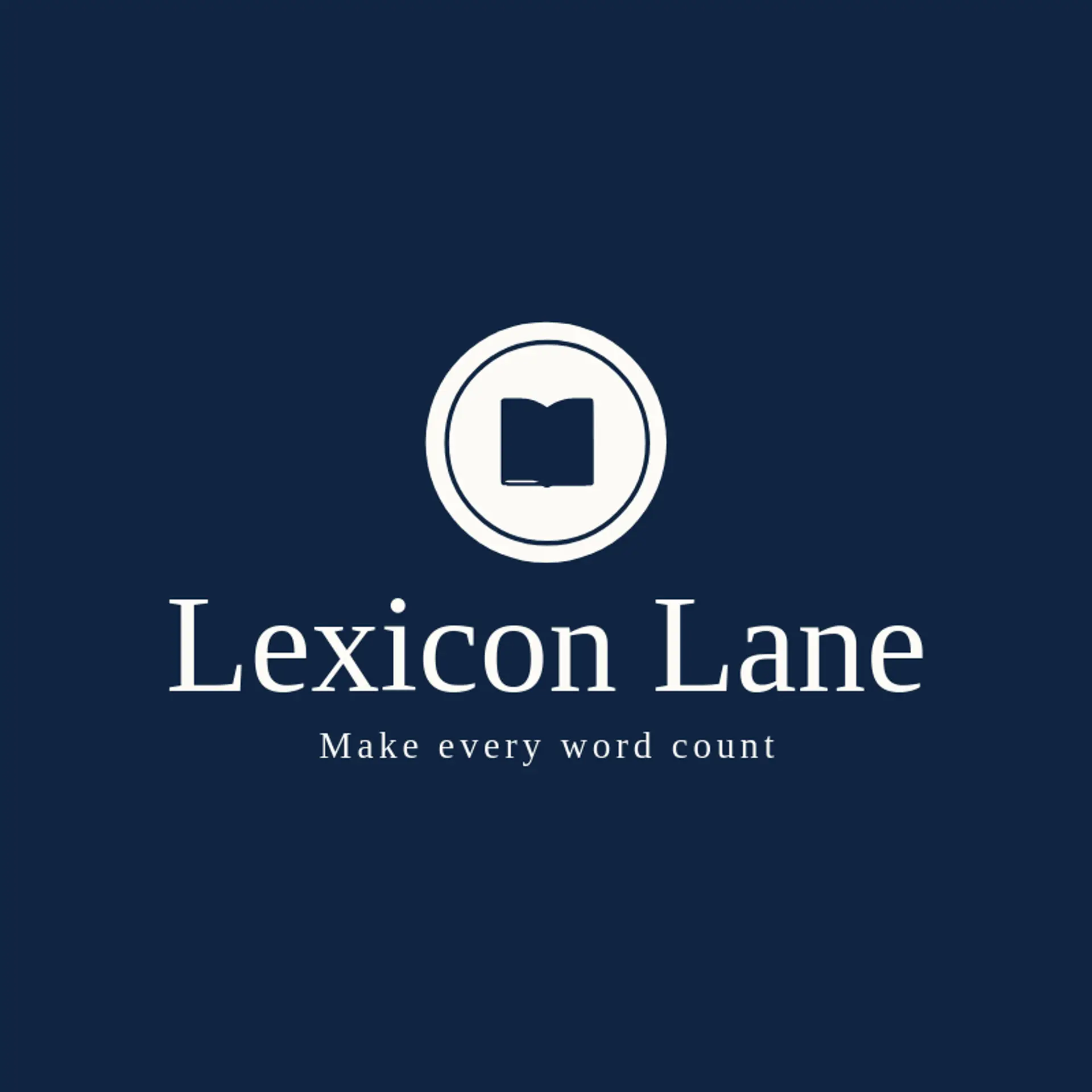 Lexicon Lane logo for language