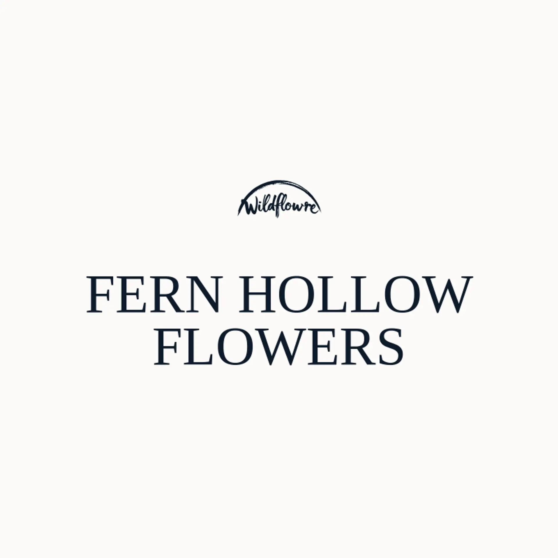 Fern Hollow Flowers logo for wildflower