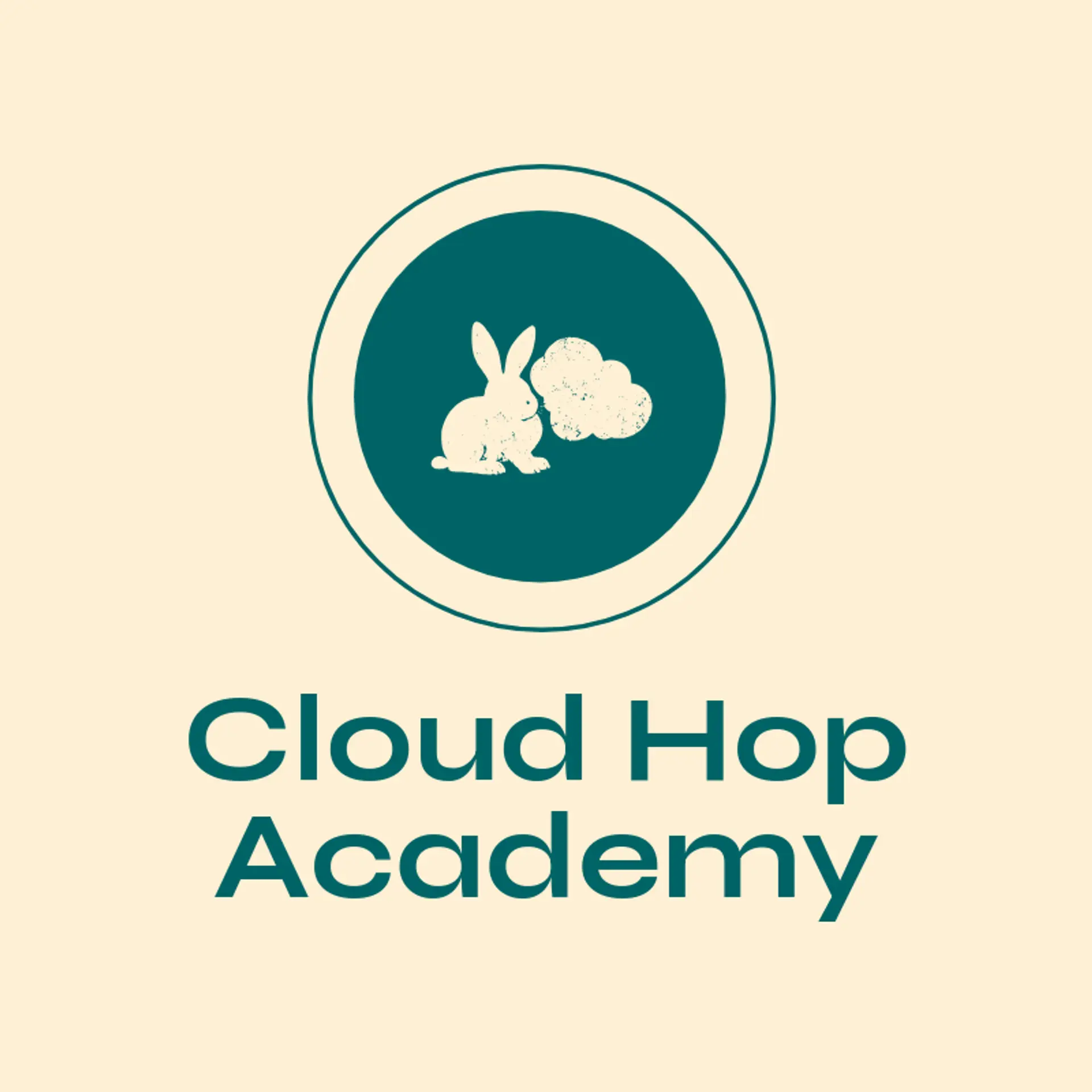 Cloud Hop Academy logo for bunny