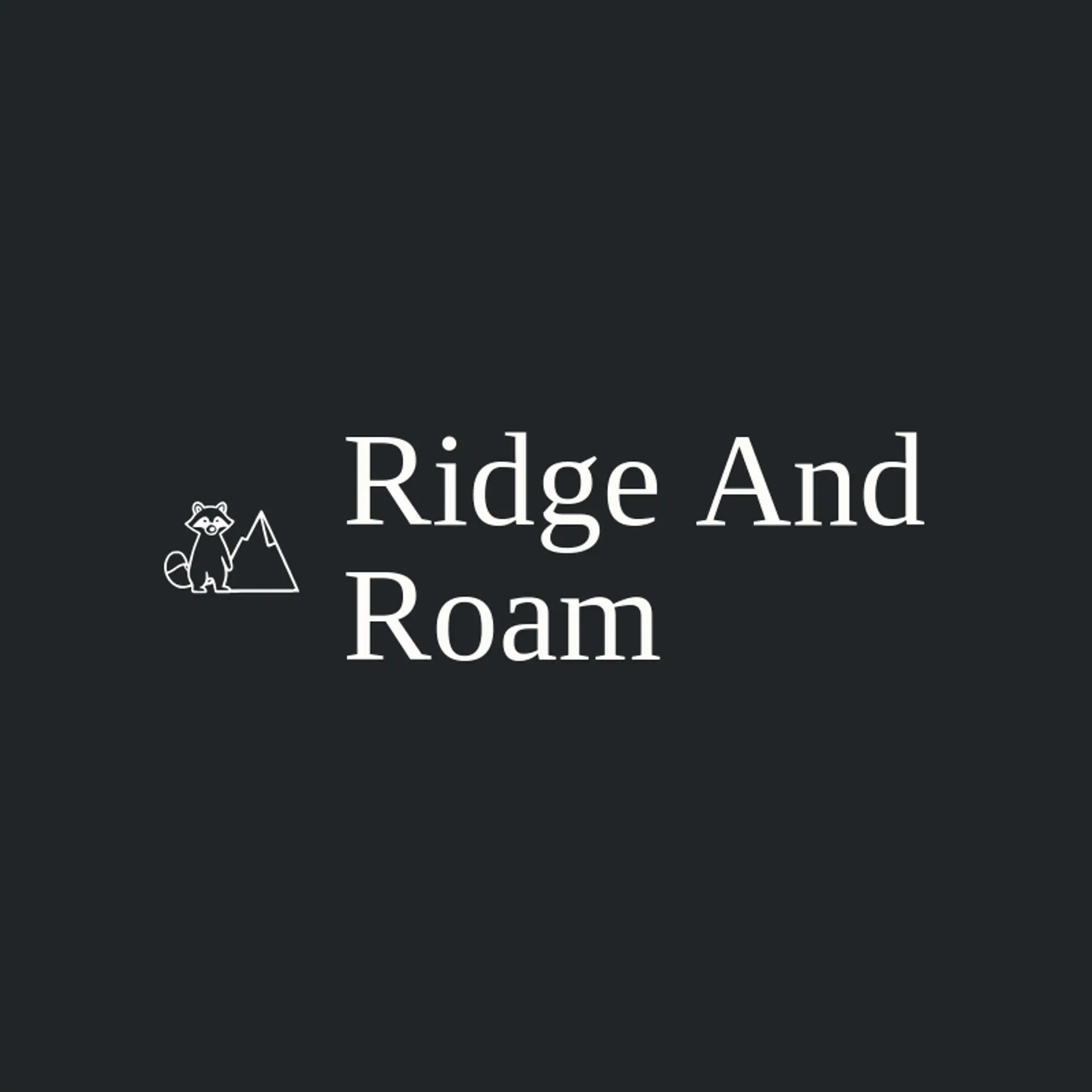 Ridge And Roam logo for raccoon