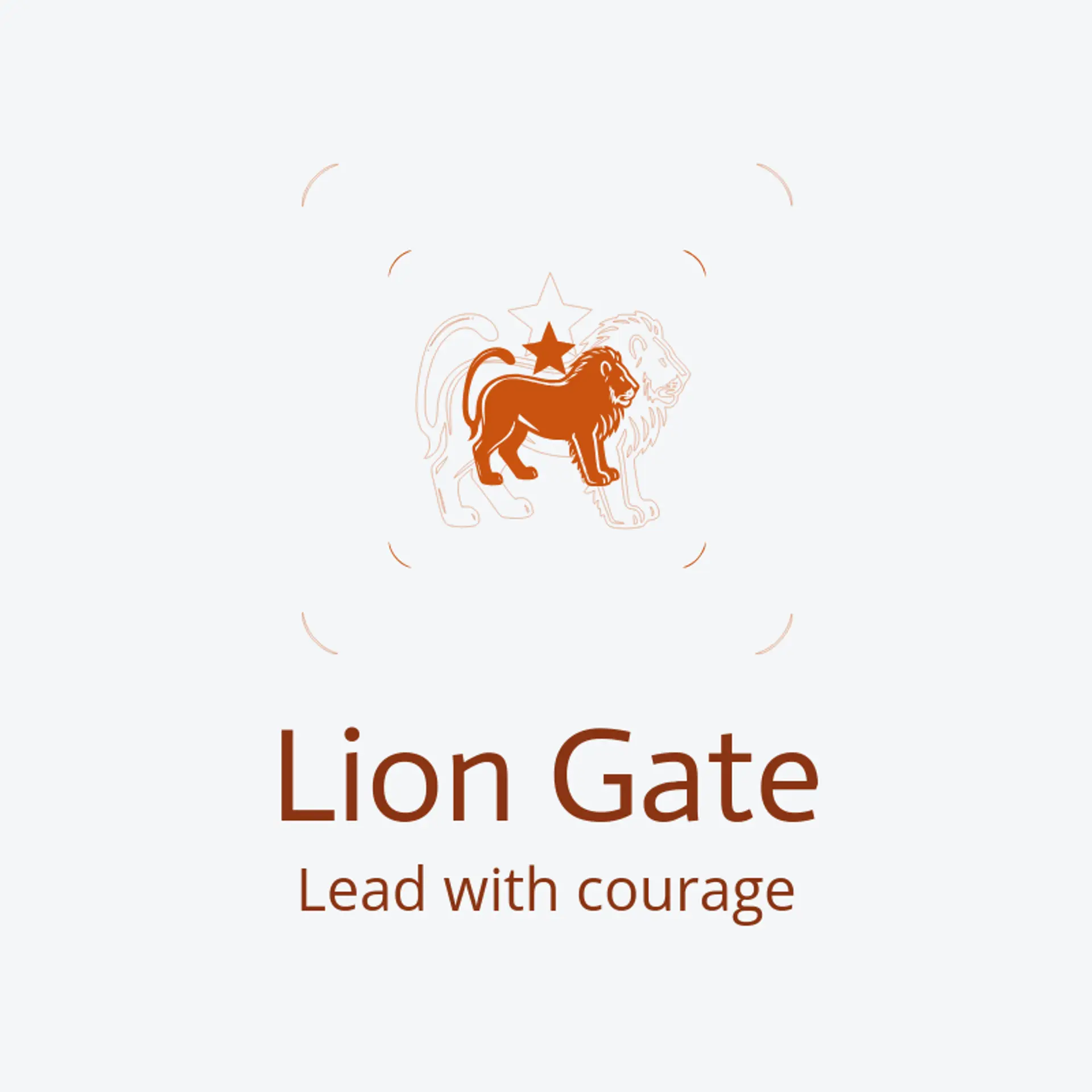 Lion Gate logo for family crest